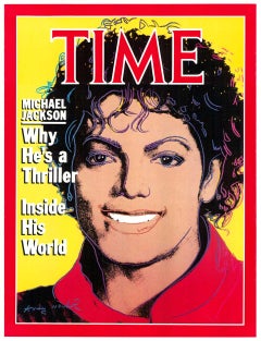 Michael Jackson  Affiche pop art vintage originale Time