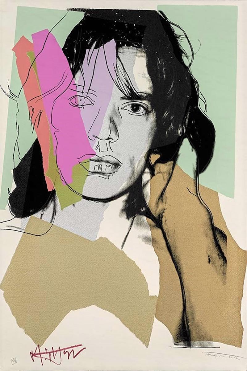 Andy Warhol Portrait Print - Mick Jagger #140