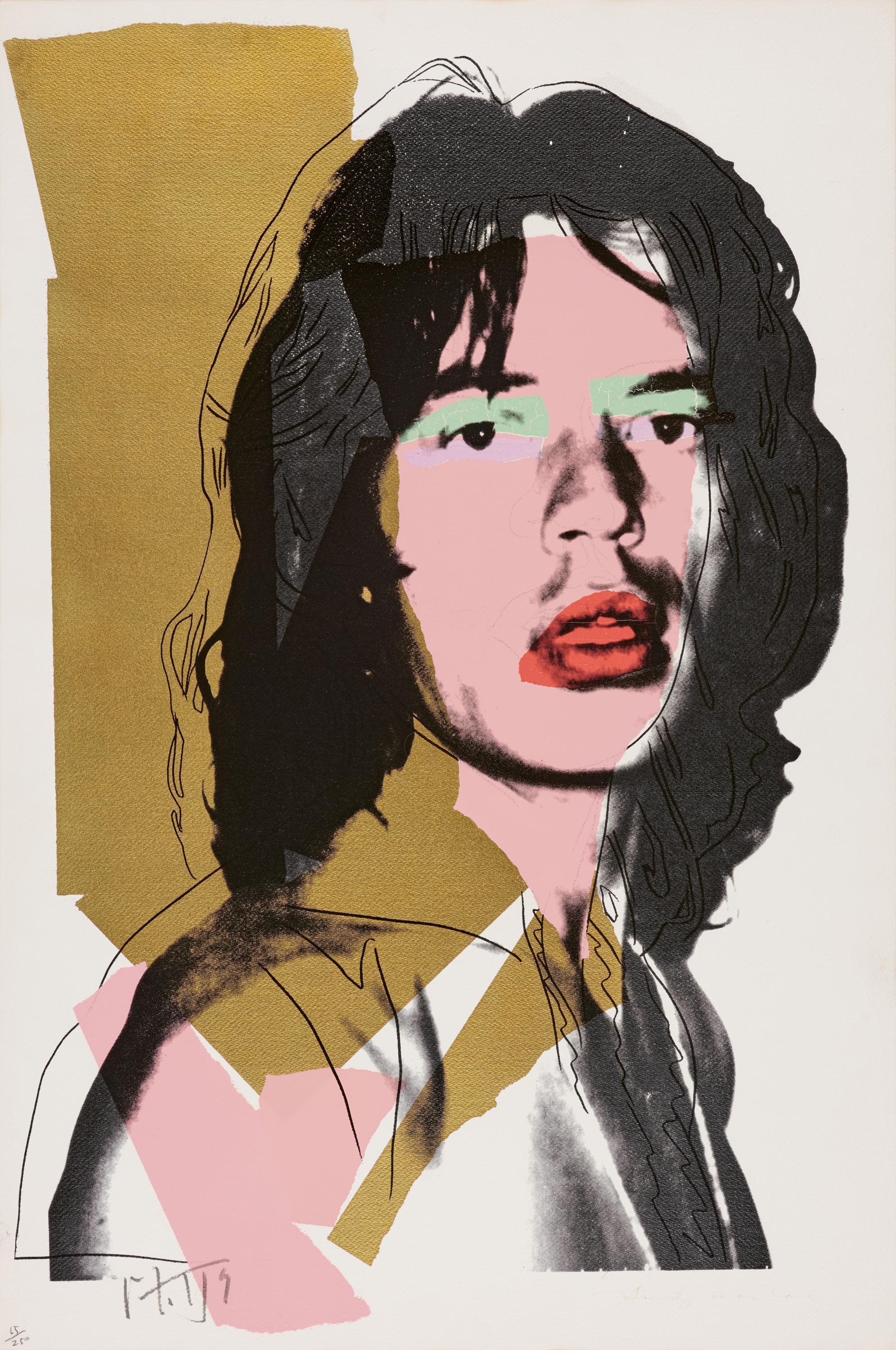 Andy Warhol Figurative Print - Mick Jagger #143