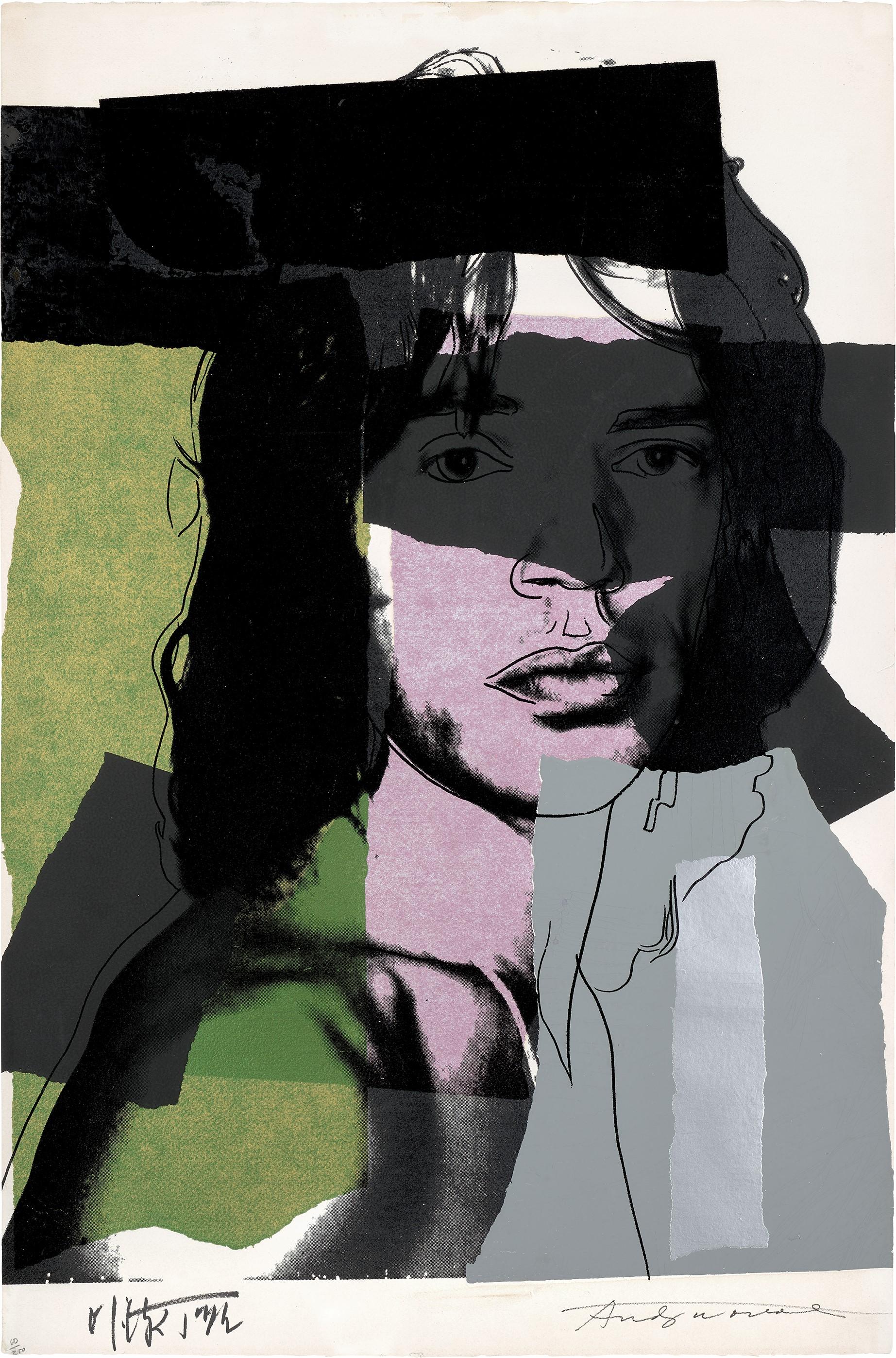 Andy Warhol Portrait Print - Mick Jagger #145