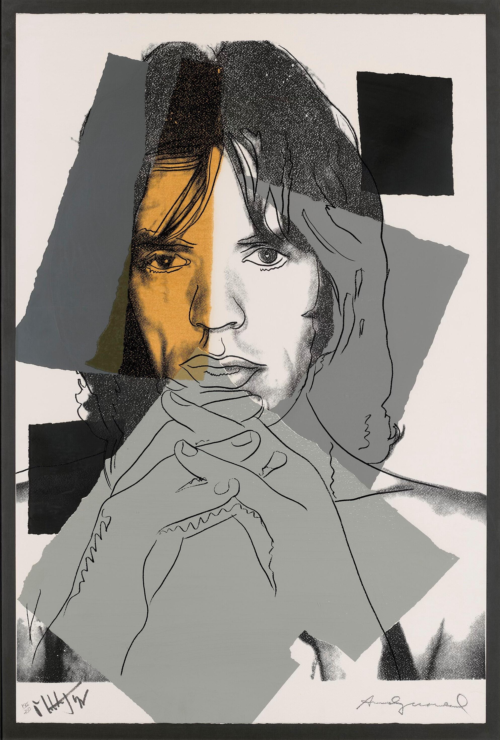 Andy Warhol Portrait Print - Mick Jagger #147