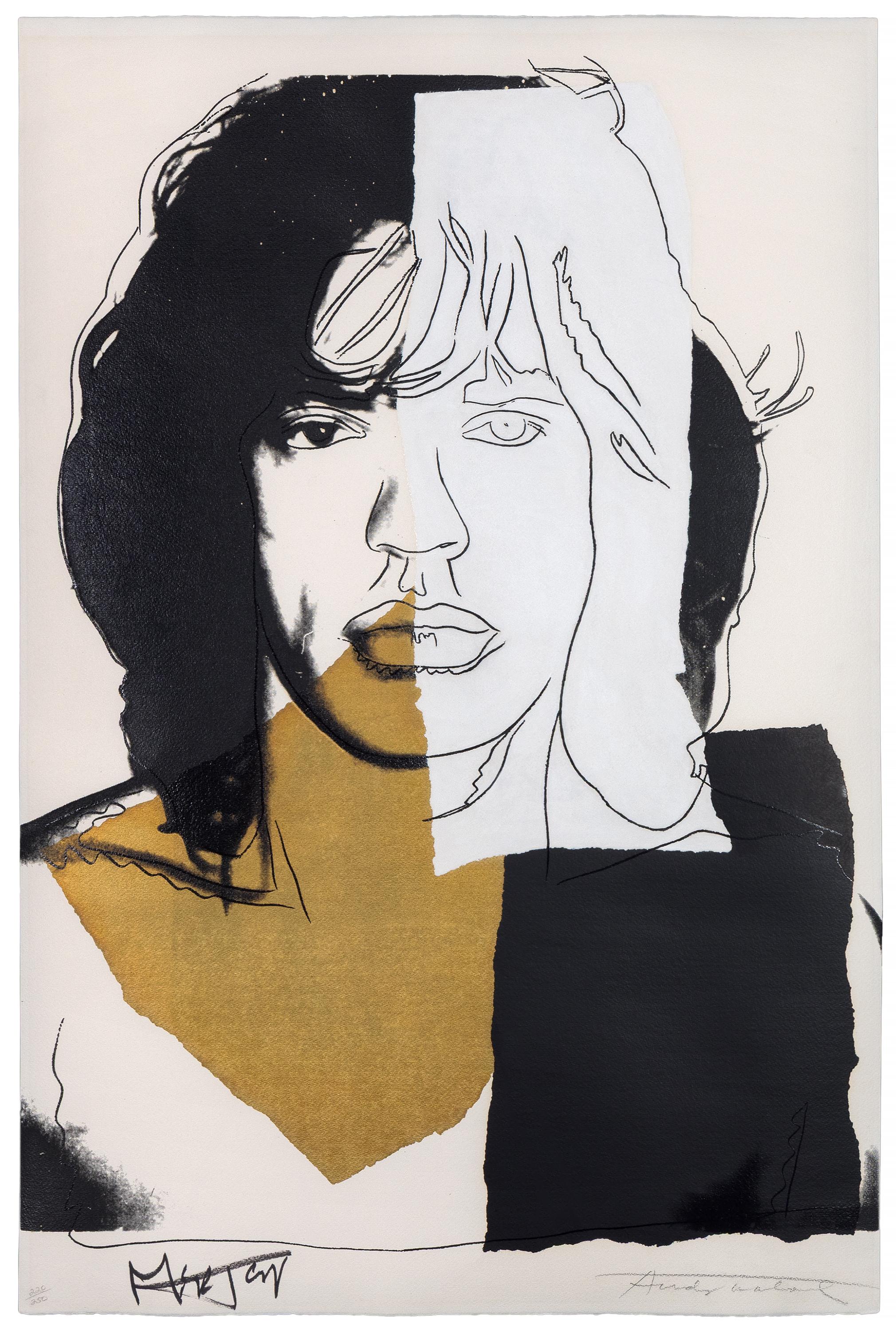Andy Warhol Portrait Print - Mick Jagger (F. & S. 146)