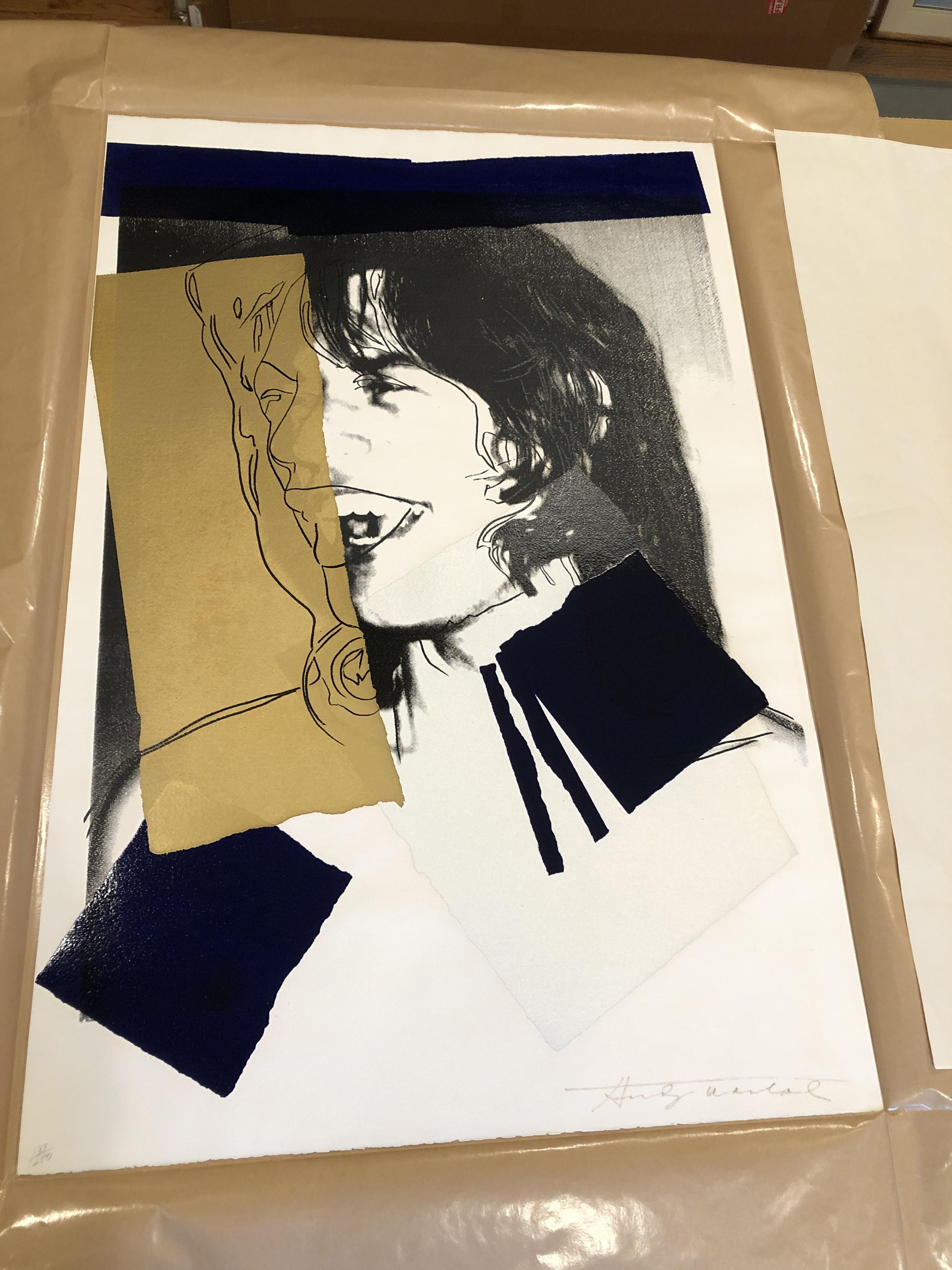 Andy Warhol Mick Jagger
Artist: Andy Warhol
Medium: Original screenprint on Arches Aquarelle paper
Portfolio: Mick Jagger
Year: 1975
Edition: 137/250
Framed Size: 59