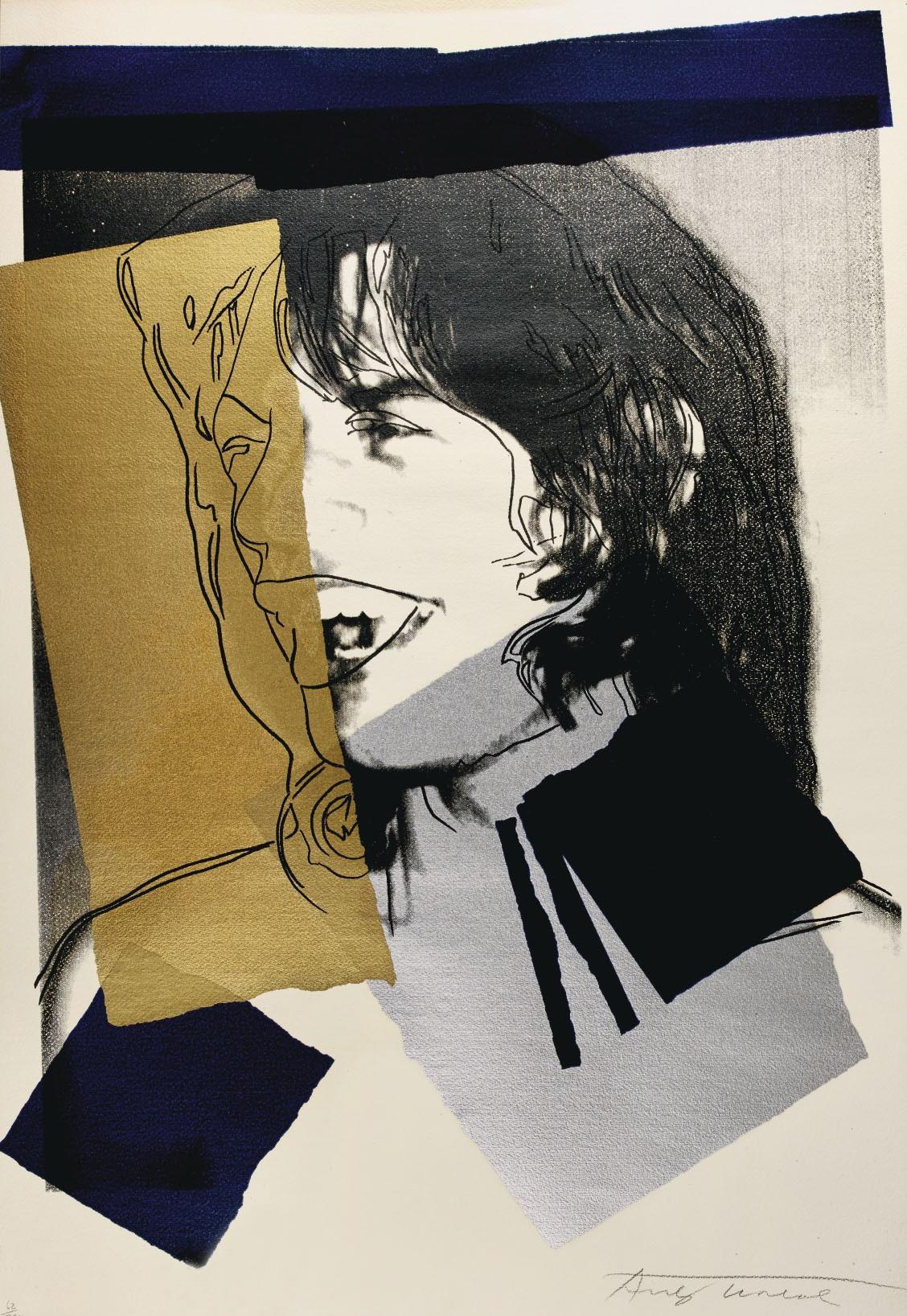 Andy Warhol Portrait Print - Mick Jagger