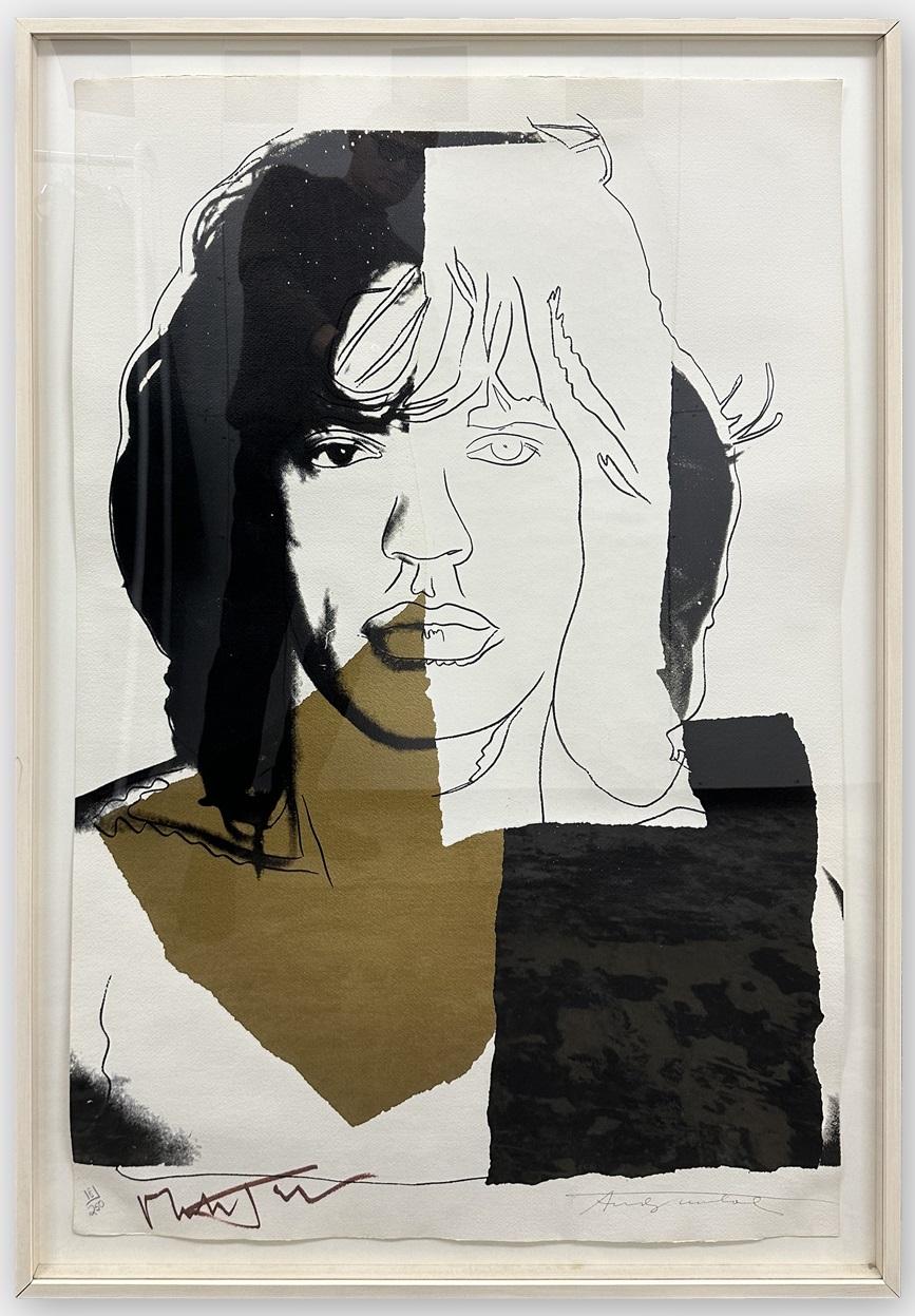 MICK JAGGER, tiré du portfolio de dix sérigraphies - Print de Andy Warhol
