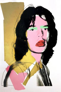 Mick Jagger F&S 143 Serigrafía icónica del arte pop en colores Impresión vintage