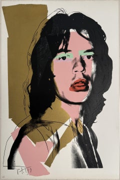 Mick Jagger F&S 143 Iconic Pop Art Screenprint in colors Vintage Print