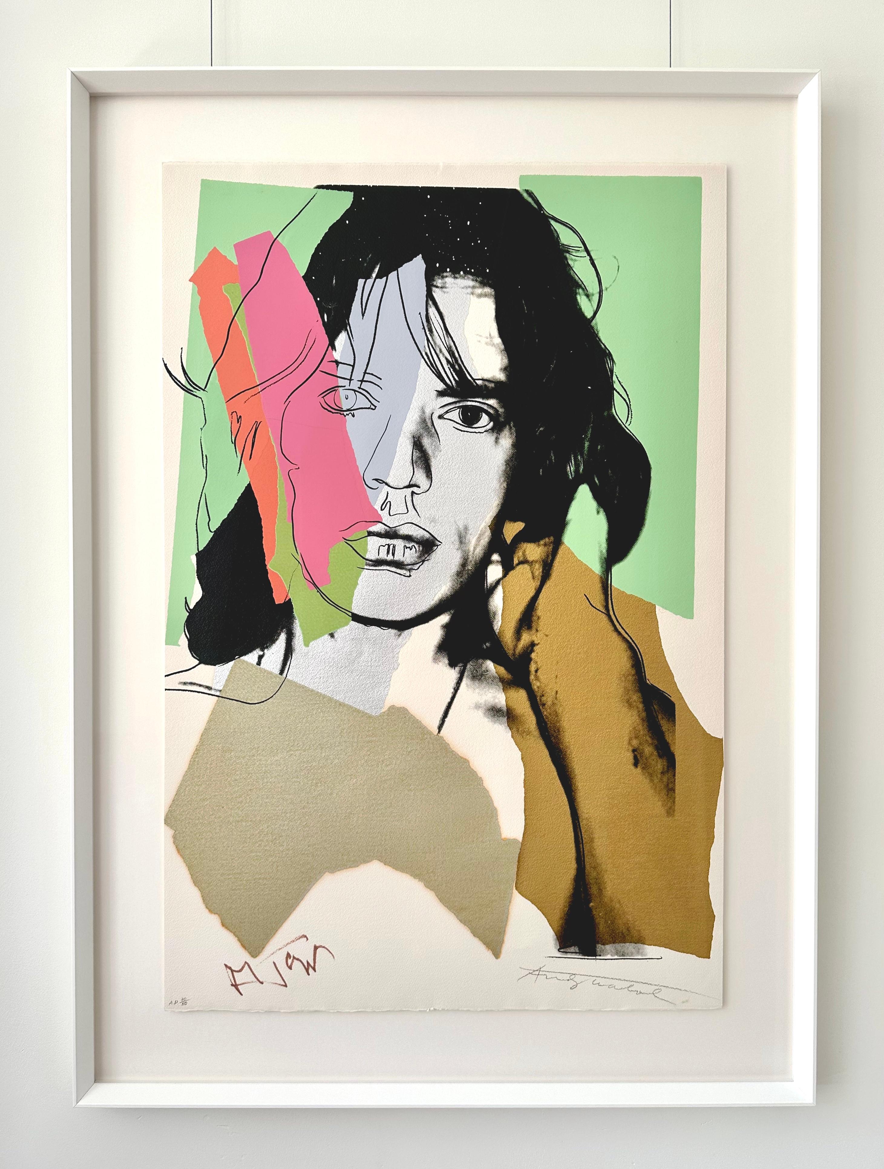 Mick Jagger (F&S II 140) (Pop-Art), Print, von Andy Warhol