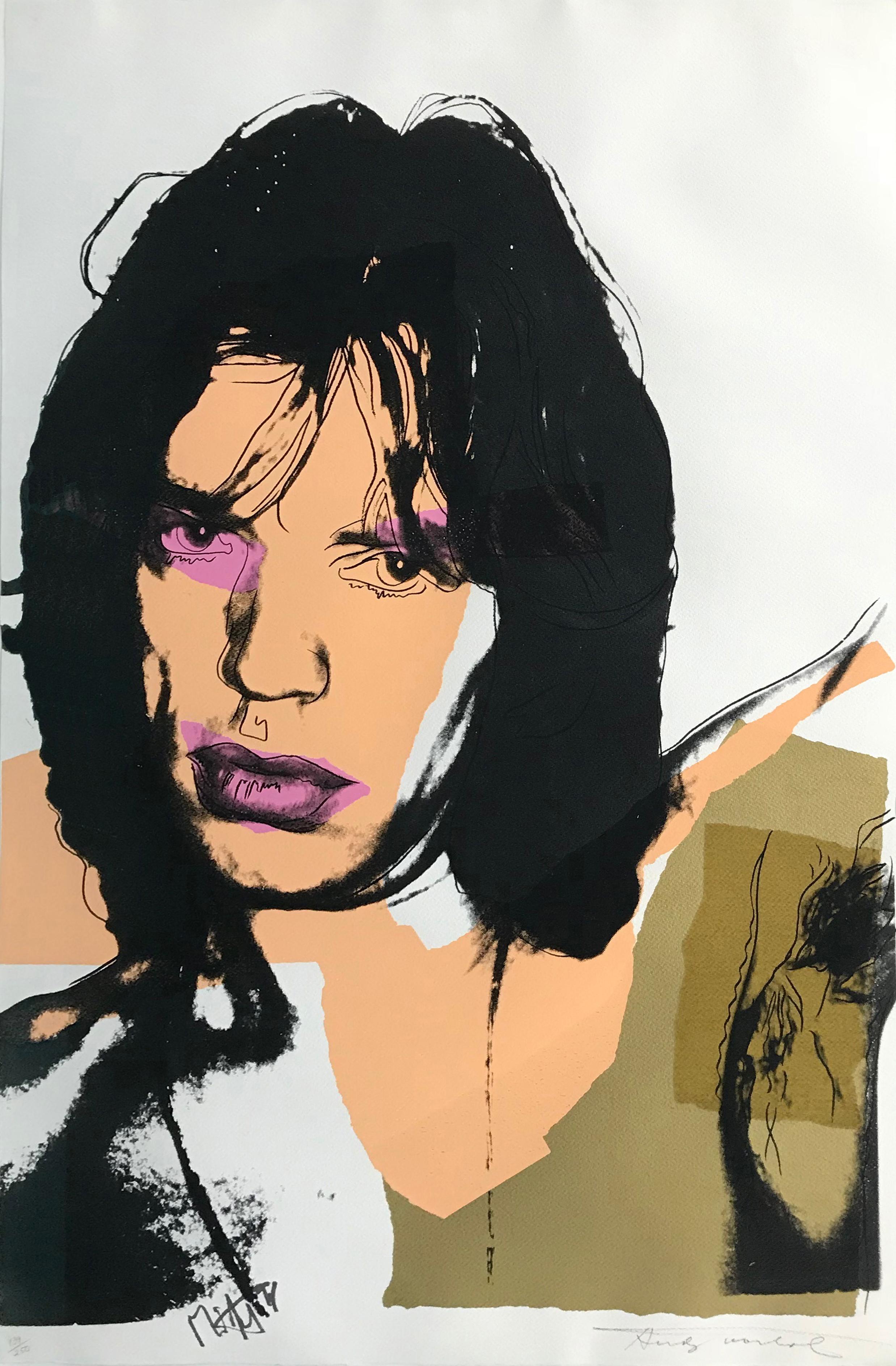 MICK JAGGER FS II.141 - Print by Andy Warhol