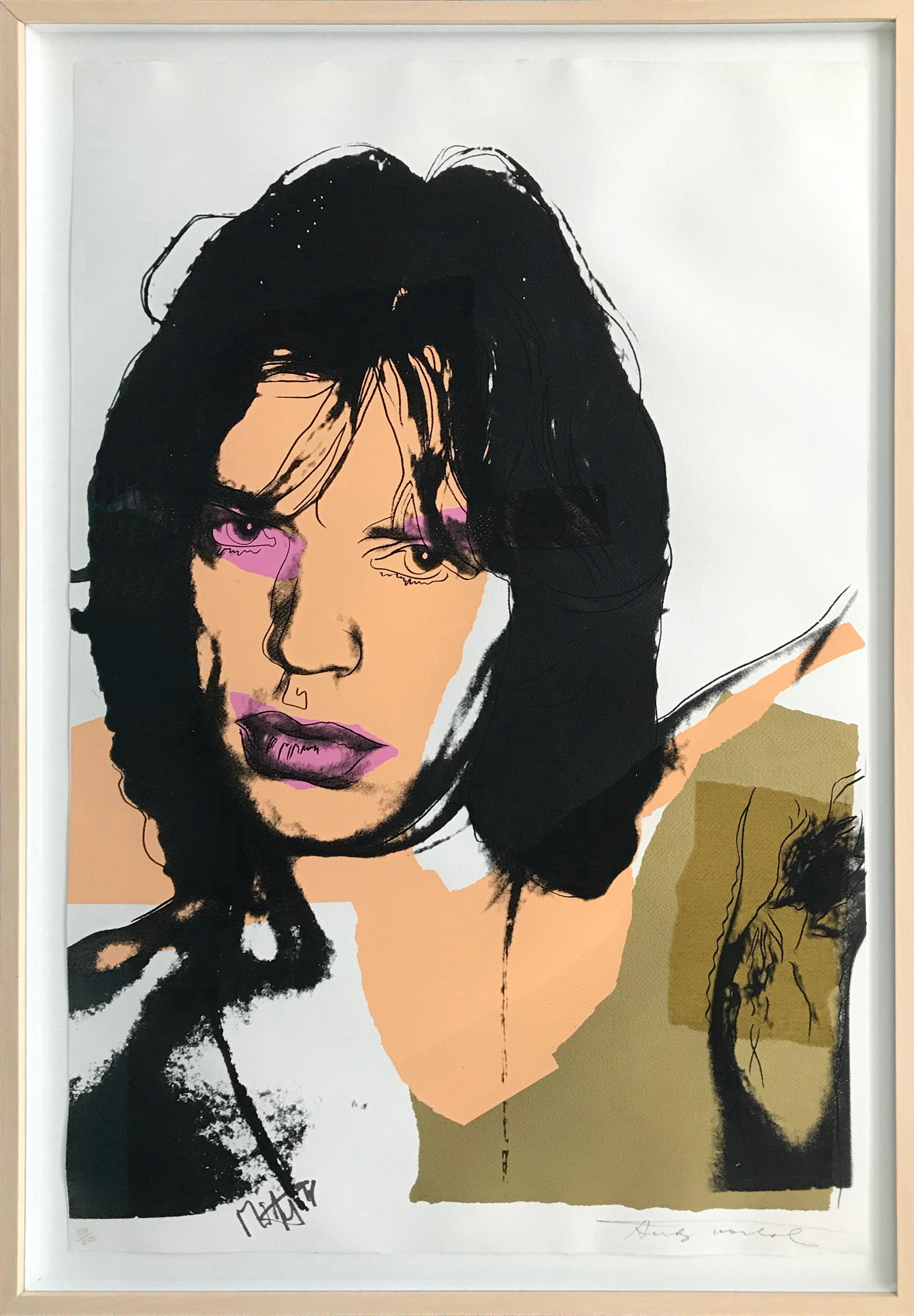 Andy Warhol Portrait Print - MICK JAGGER FS II.141