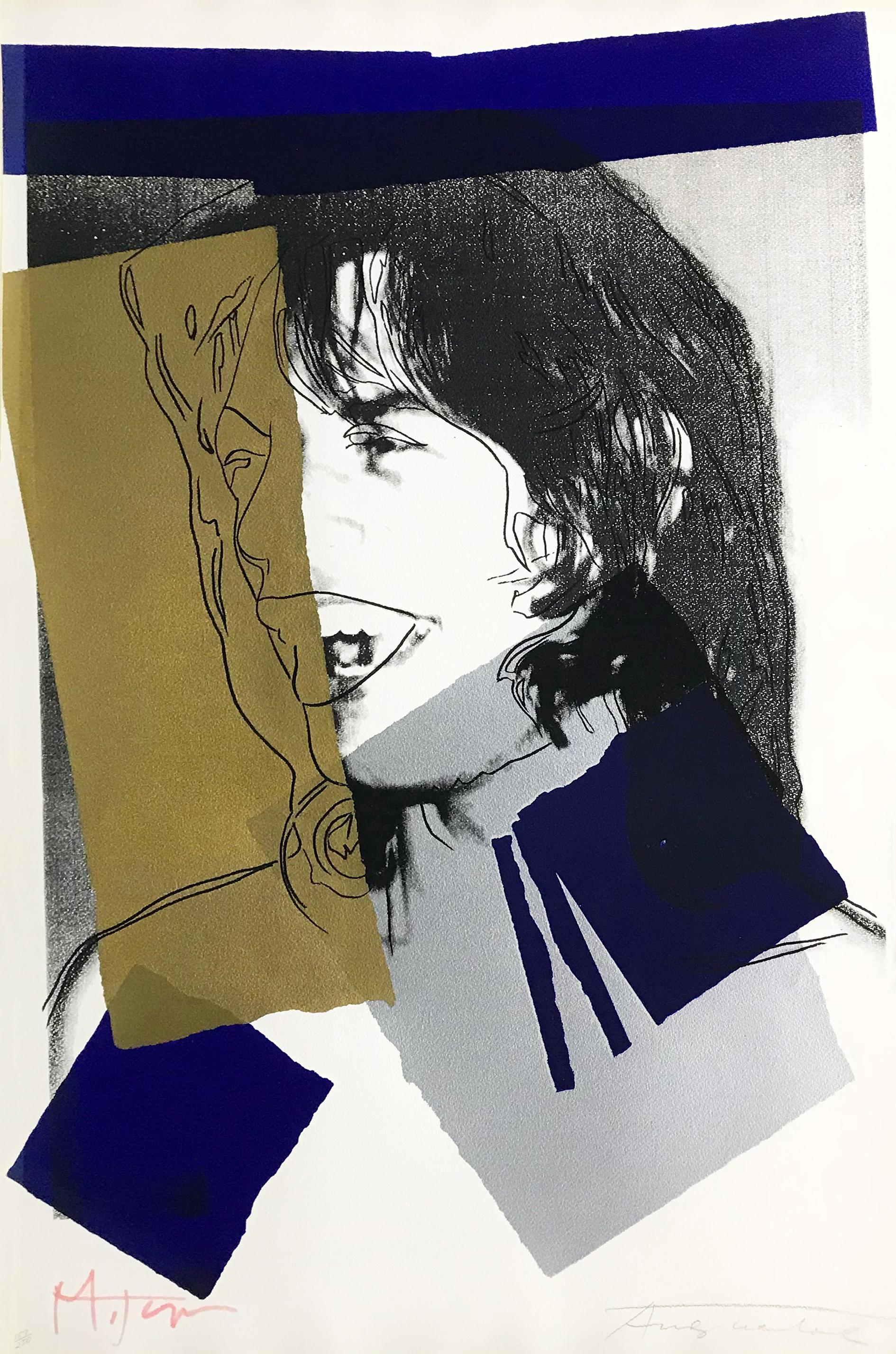 MICK JAGGER FS II.142 - Print by Andy Warhol