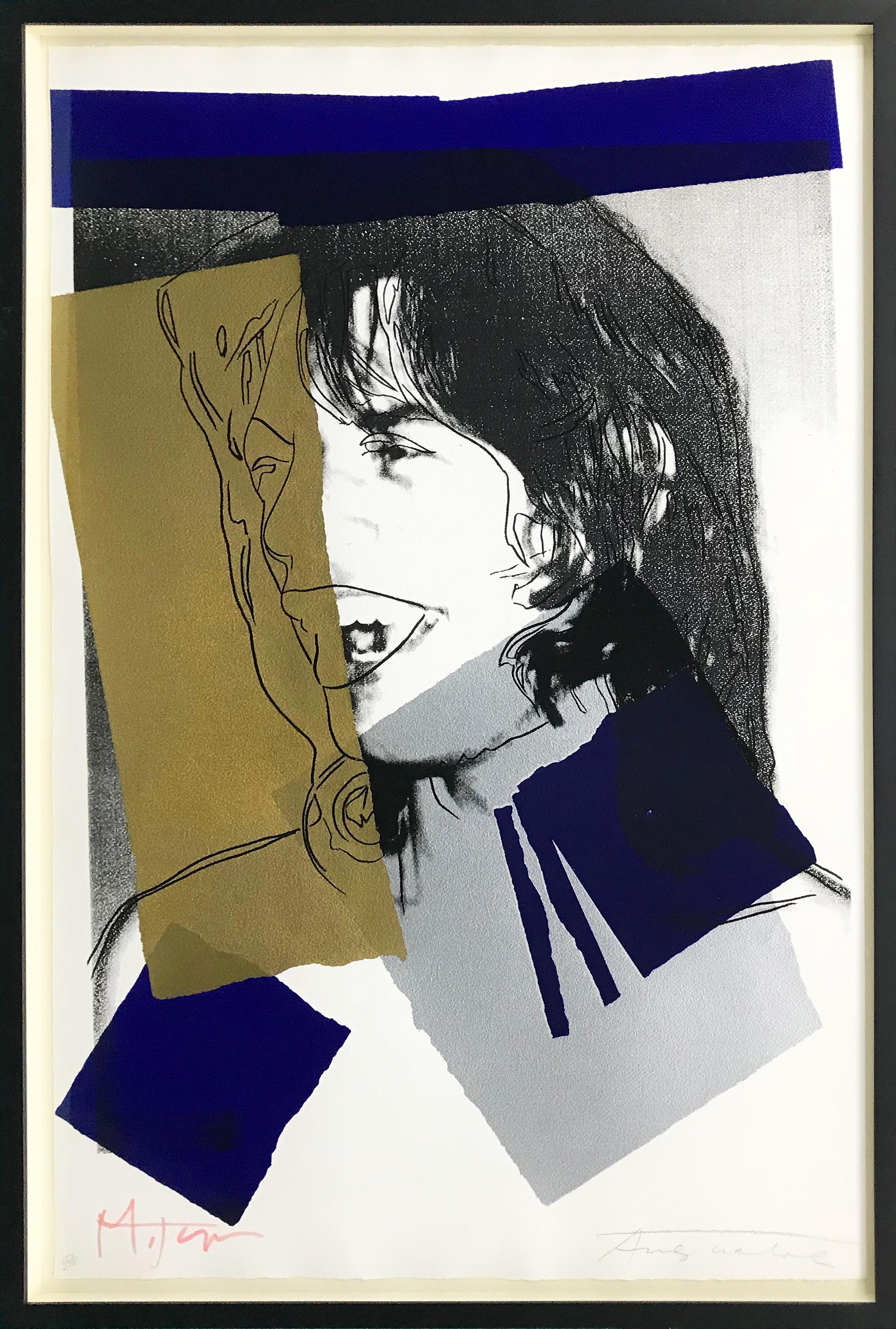 Andy Warhol Portrait Print - MICK JAGGER FS II.142