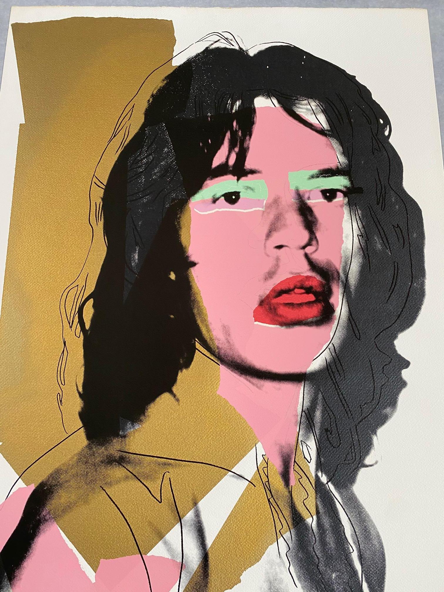 Mick Jagger F&S II.143 - Print by Andy Warhol