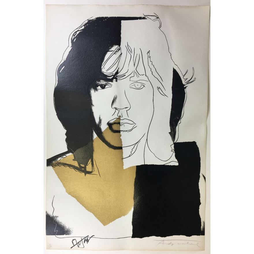 Andy Warhol Portrait Print - Mick Jagger F&S II.146