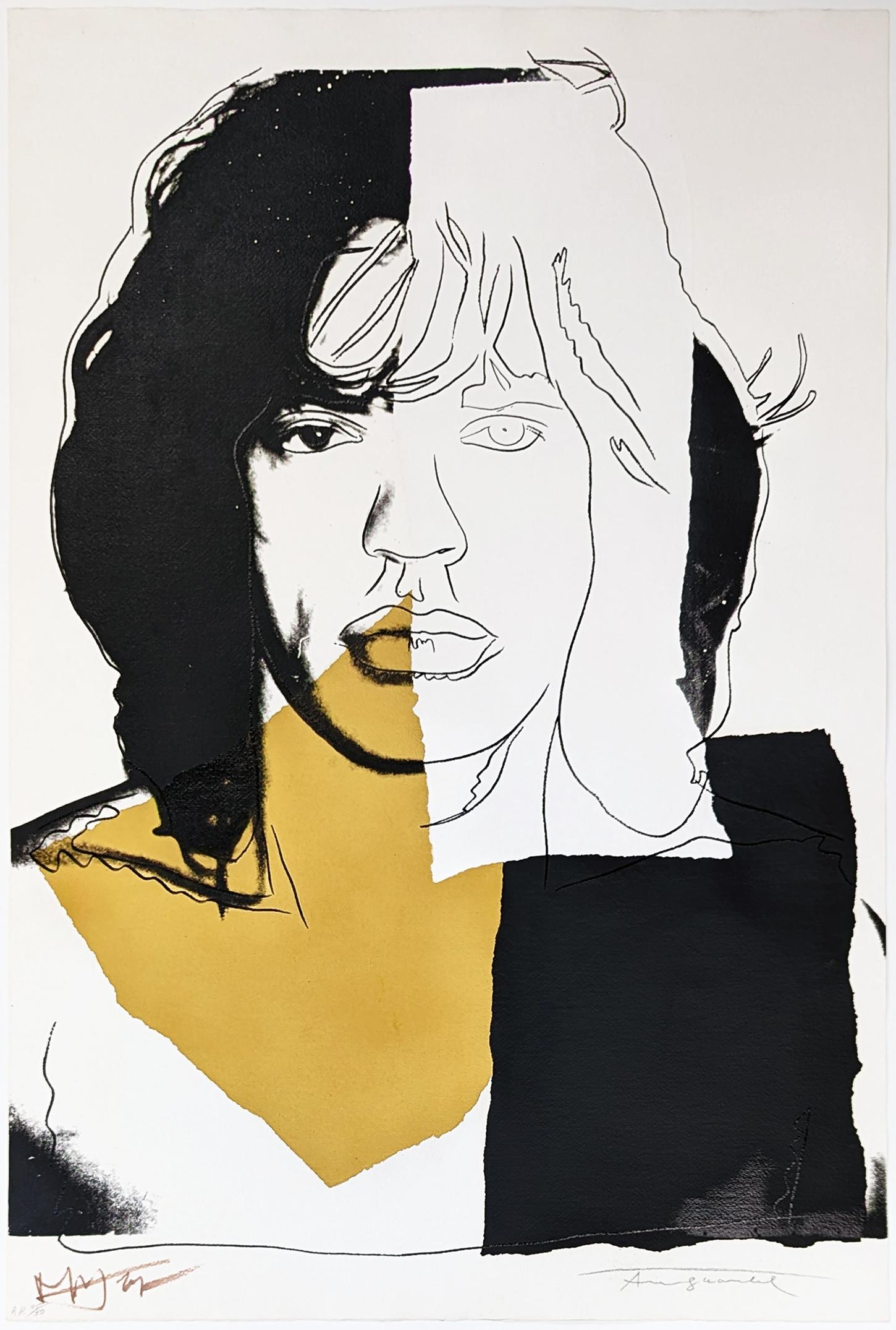 Andy Warhol Portrait Print - MICK JAGGER FS II.146