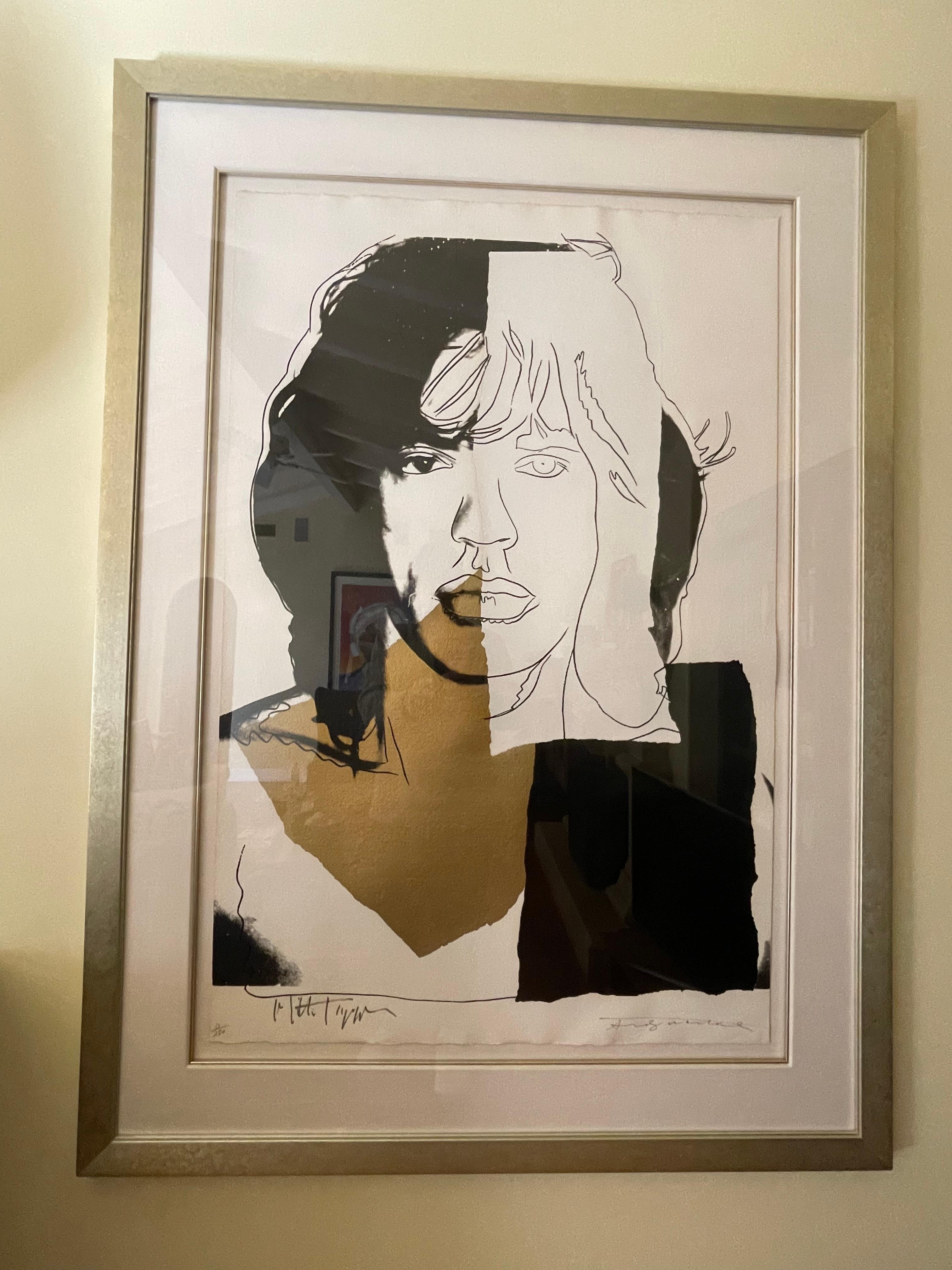 Mick Jagger (FSII.146) - Pop Art Print by Andy Warhol