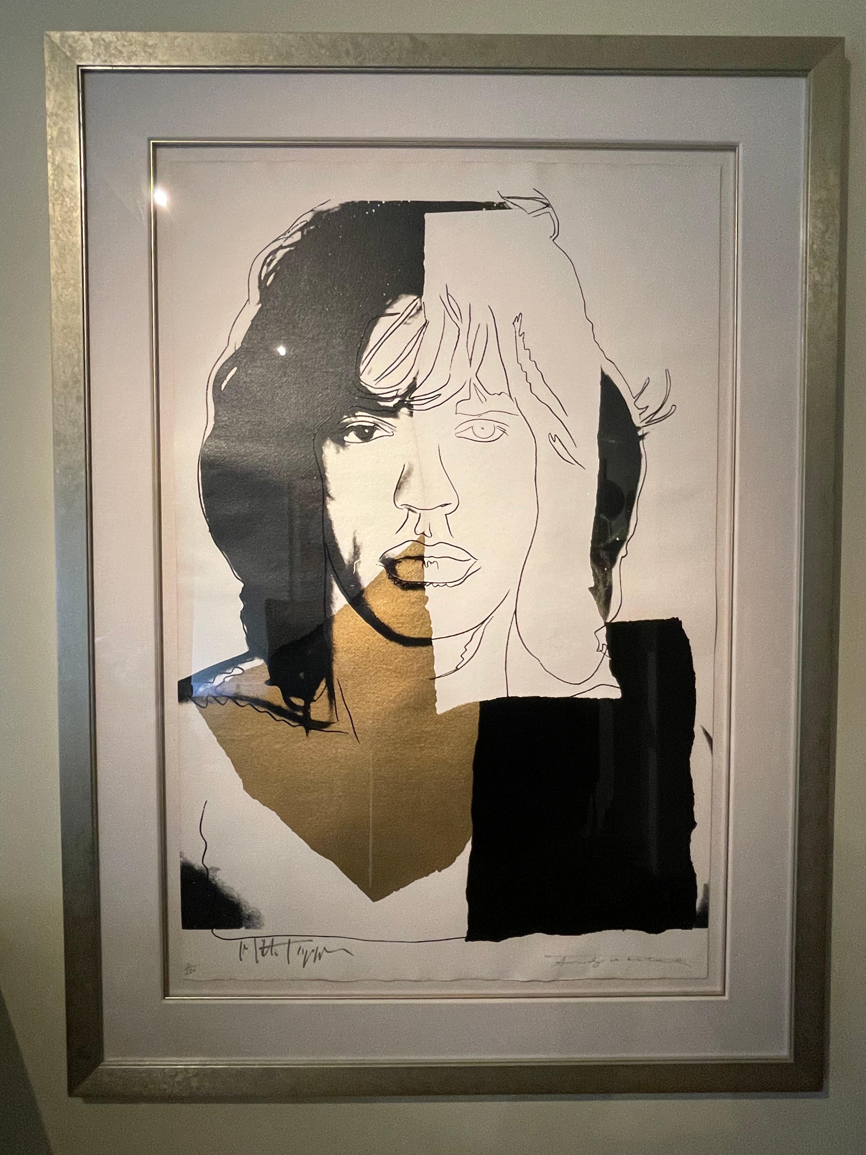 Andy Warhol Figurative Print - Mick Jagger (FSII.146)