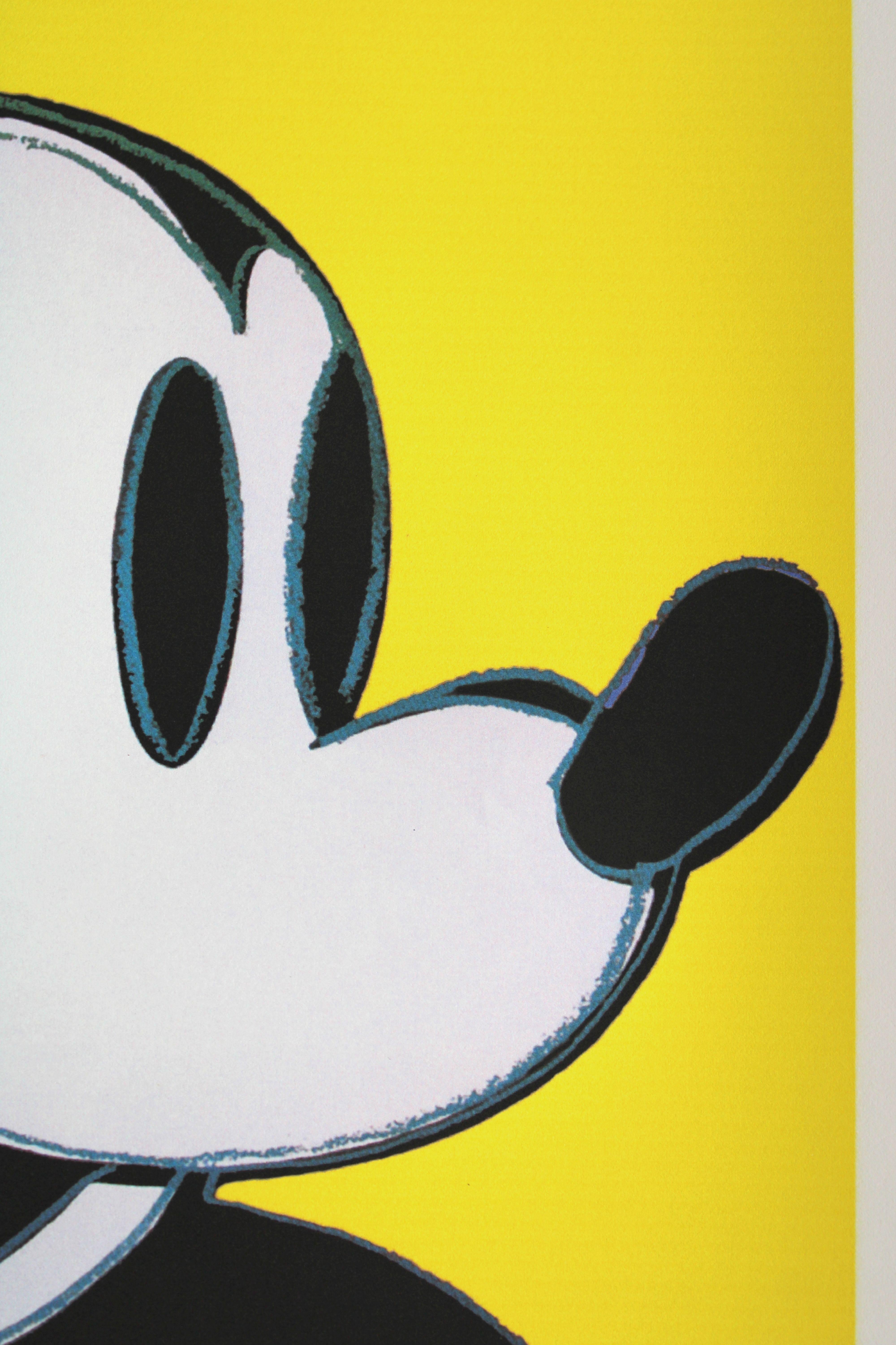 Mickey Mouse  82/100. Lithography, offset printing, imprint size 36. 5x36. 5 cm 3