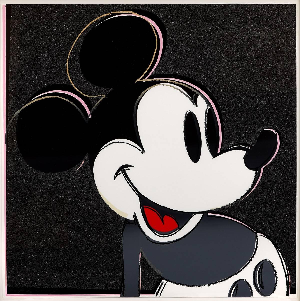 Andy Warhol Portrait Print - Mickey Mouse (FS II.265) 