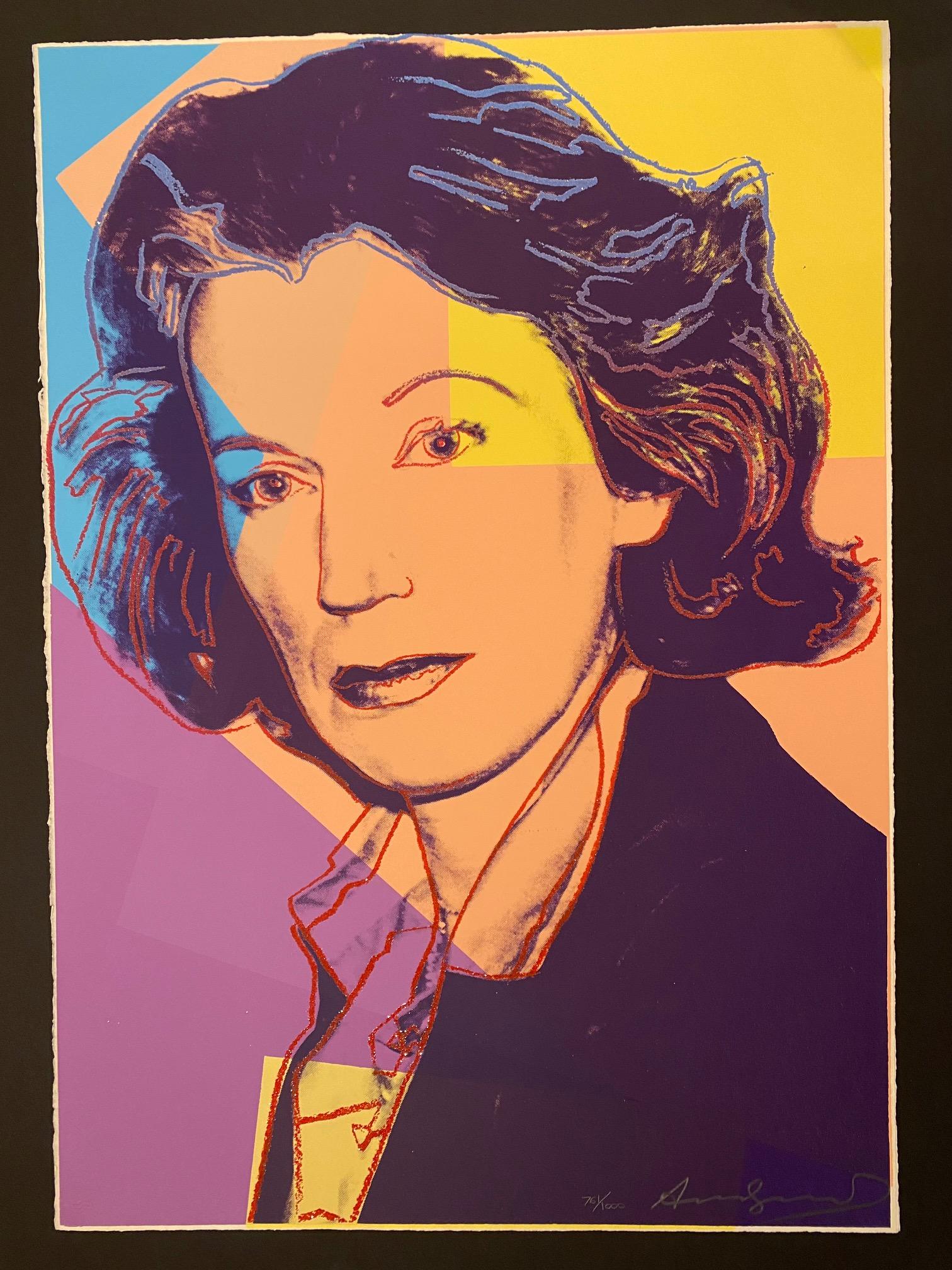 Figurative Print Andy Warhol - Mildred Scheel