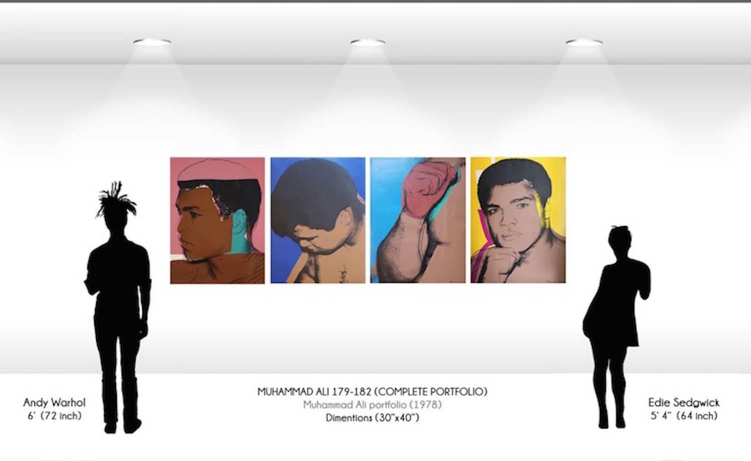 Muhammad Ali, Complete Portfolio (FS II.179-182) [Signed by Ali and Warhol] For Sale 1