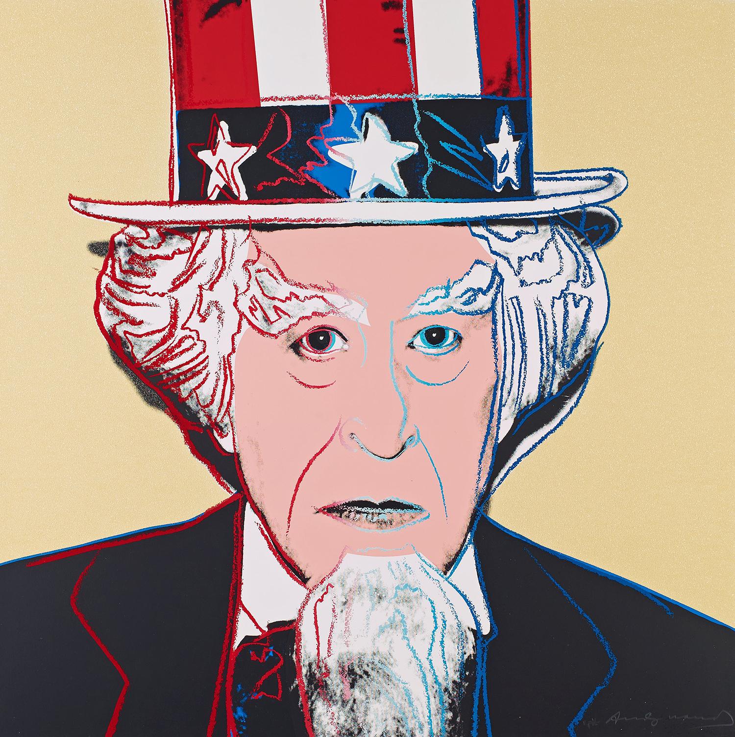 Andy Warhol Figurative Print - MYTHS: UNCLE SAM FS II.259