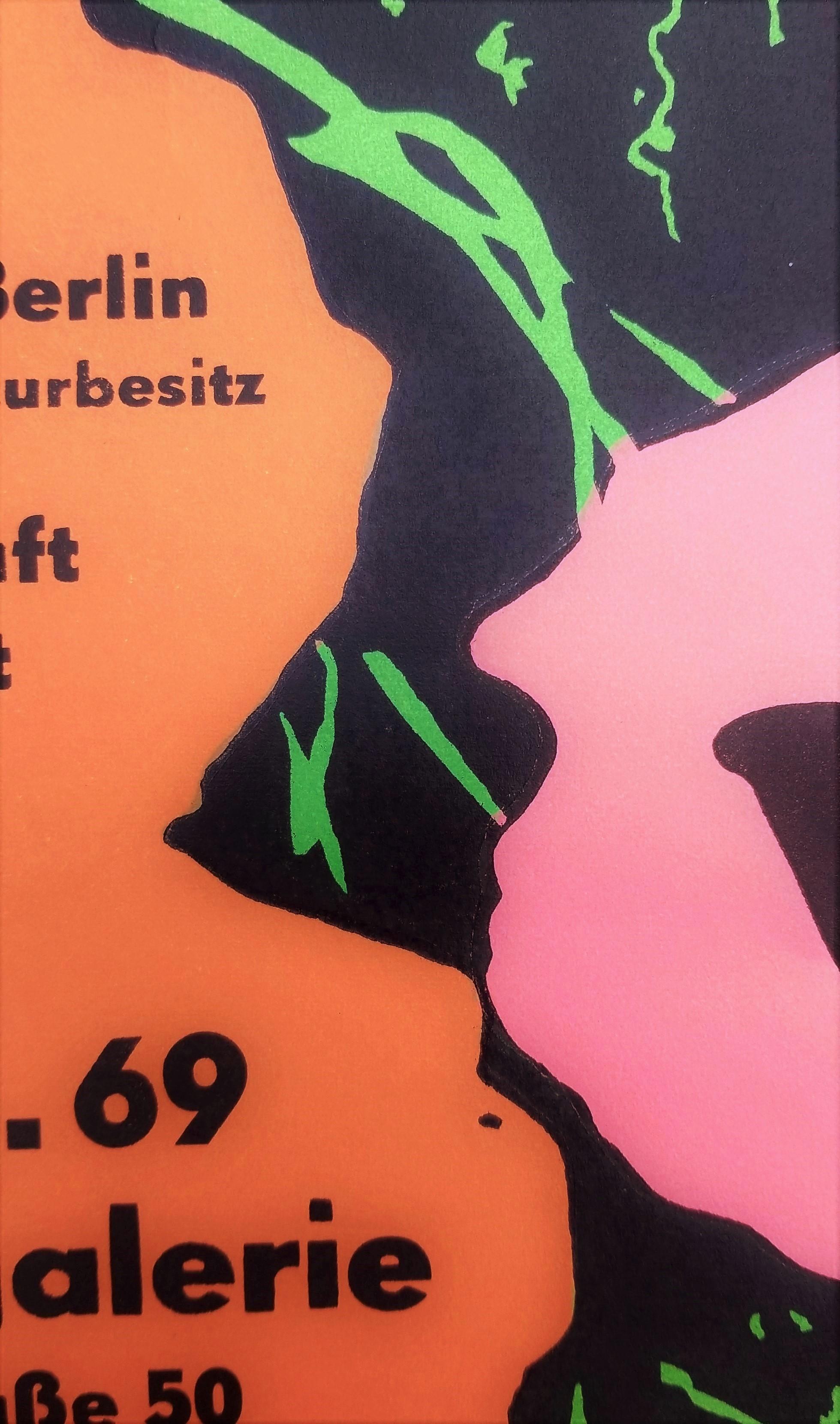 Neue Nationalgalerie (Flowers) Poster /// Pop Art Andy Warhol Leo Castelli NY For Sale 11