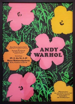Neue Nationalgalerie (Flowers) Poster /// Pop Art Andy Warhol Leo Castelli NY