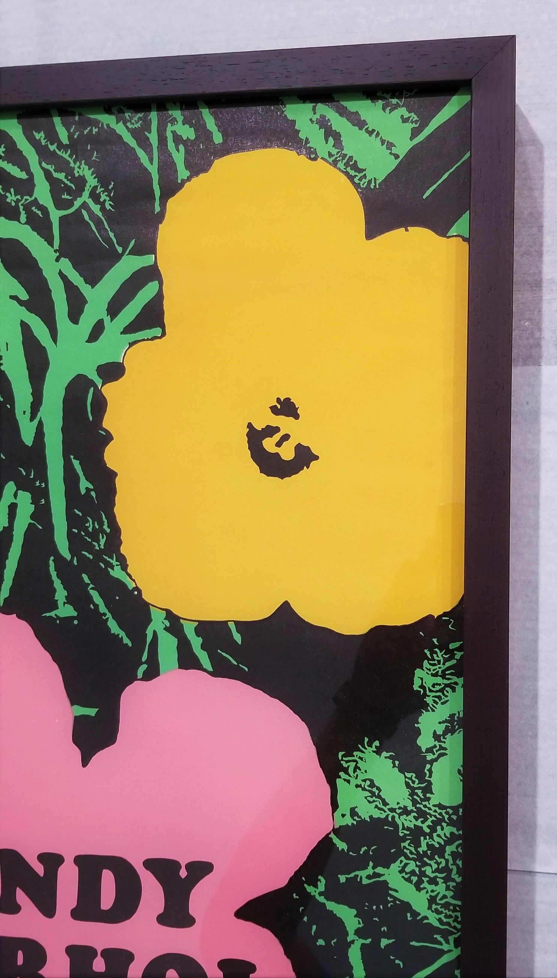 Neue Nationalgalerie (Flowers) Poster /// Pop Art Andy Warhol Leo Castelli NY For Sale 5
