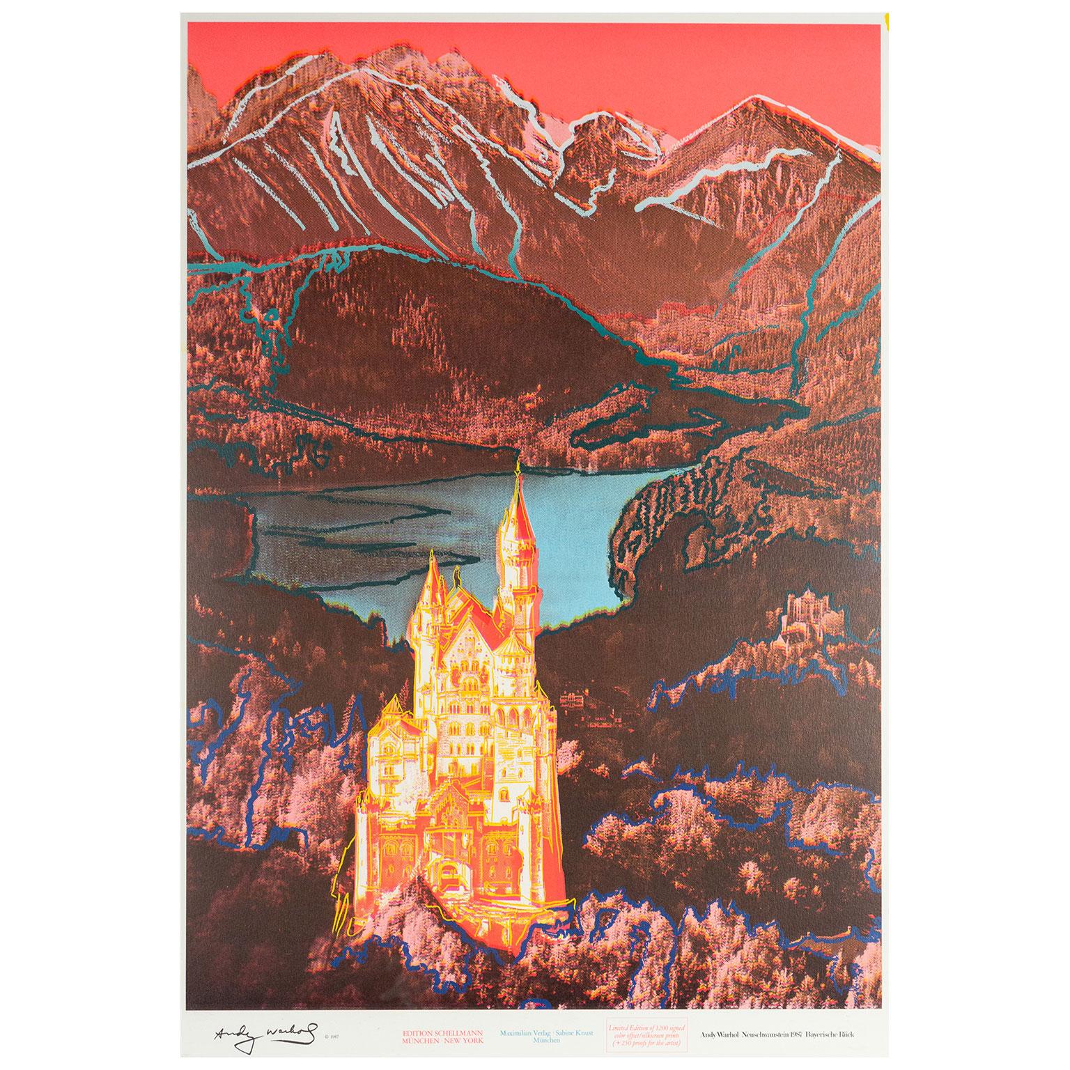 Neuschwanstein - Abstract Print by Andy Warhol