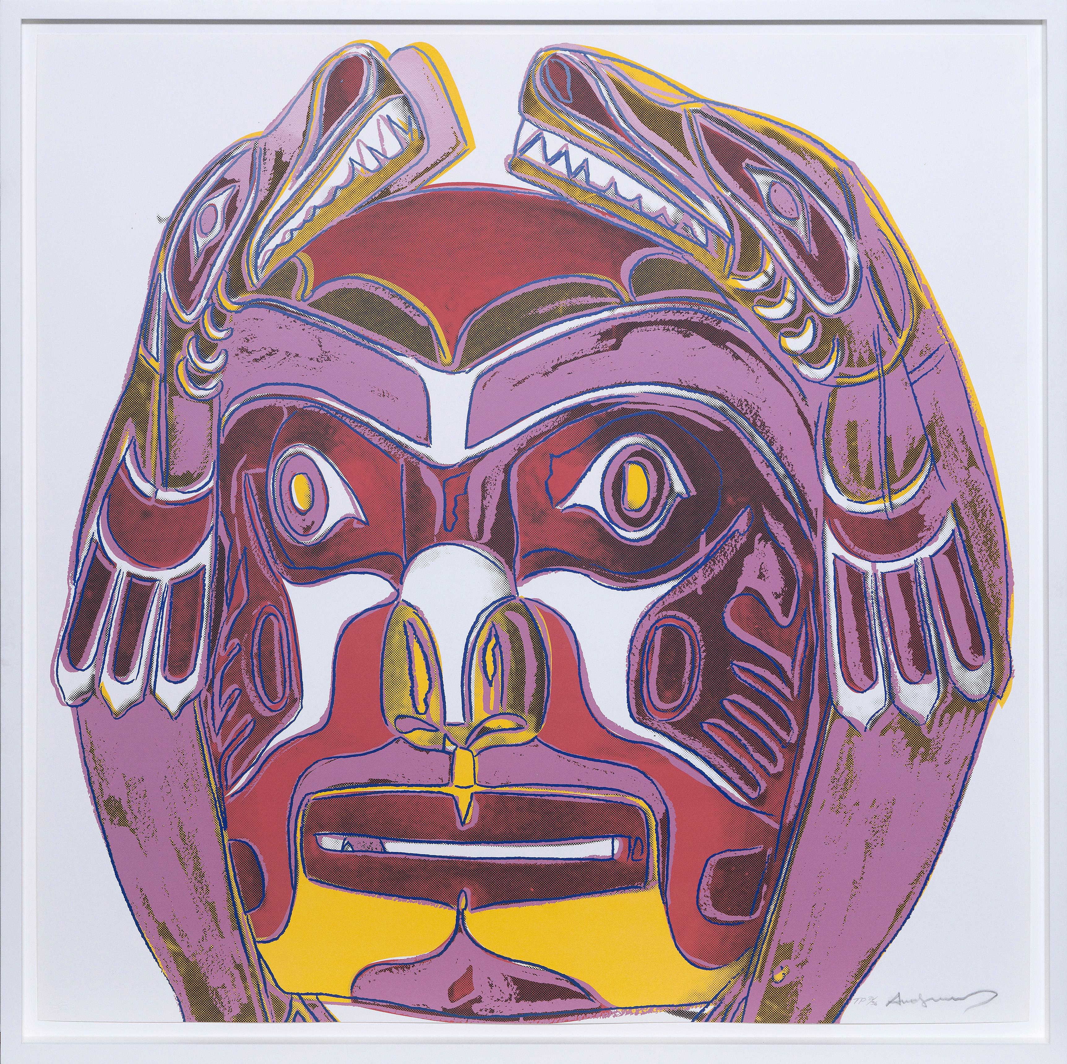 Northwest Coast Mask - Print by Andy Warhol