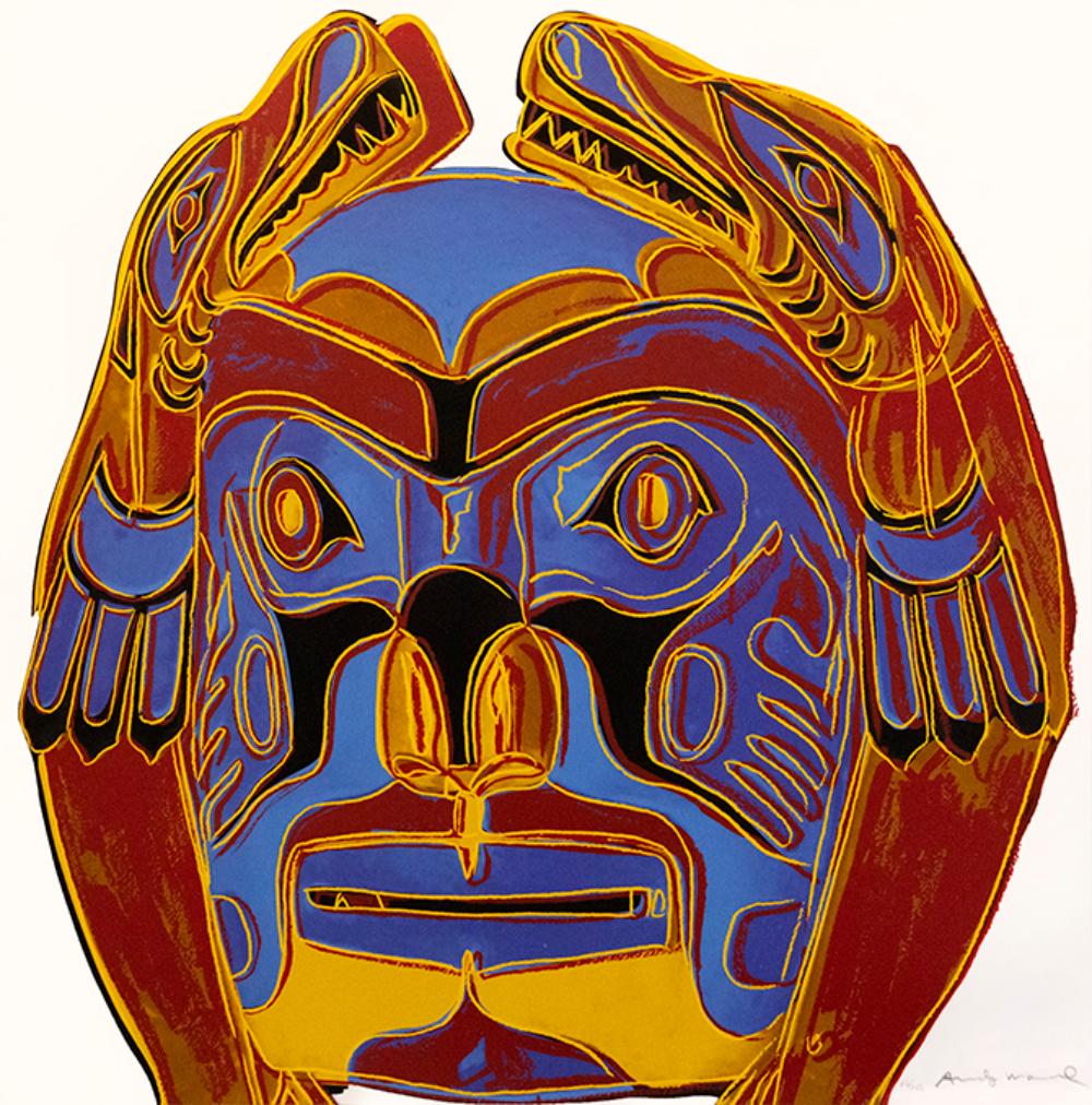 Andy Warhol Figurative Print - Northwest Coast Mask, from Cowboys and Indians