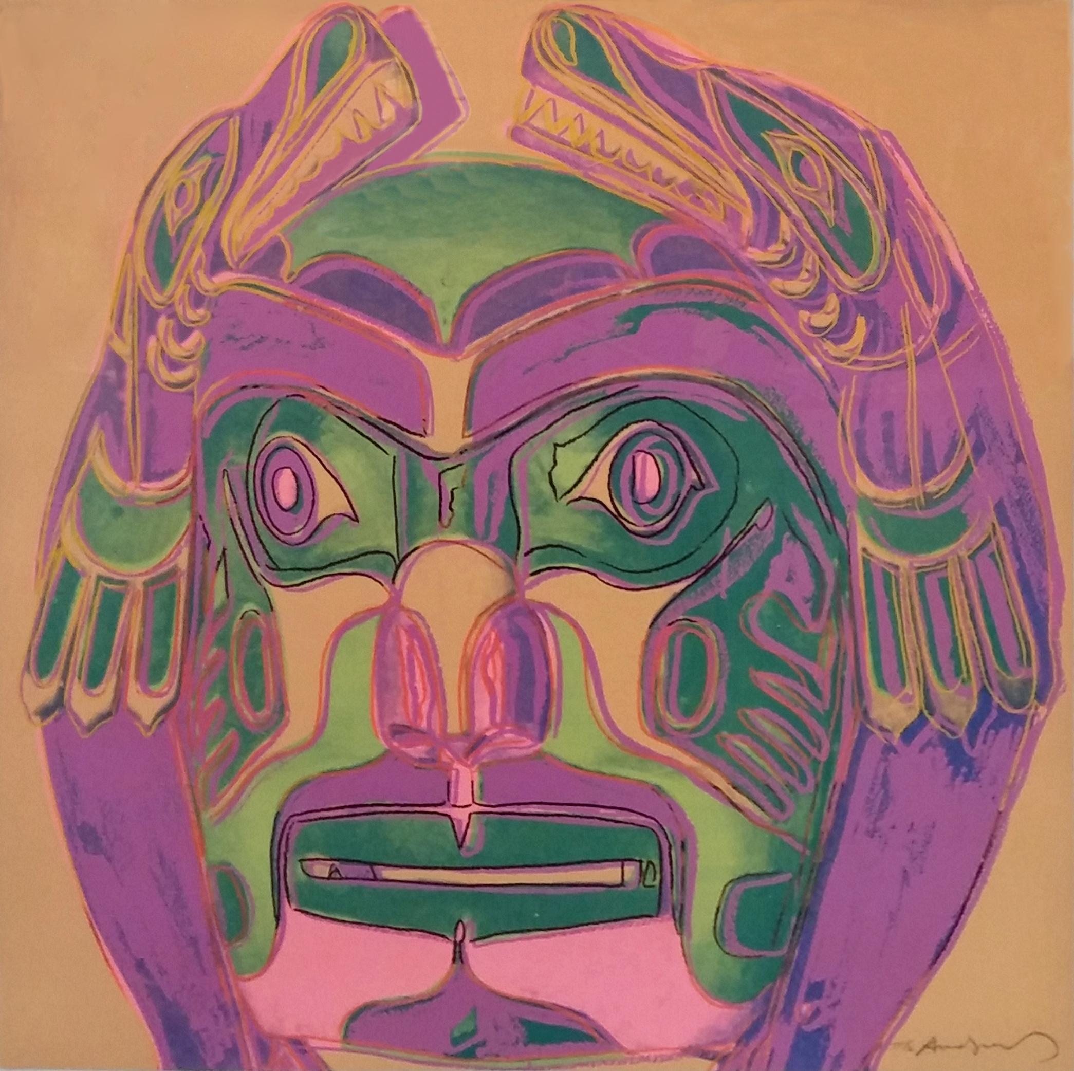 Andy Warhol Figurative Print – NORDWESTKÜSTE MASKE FS II.380