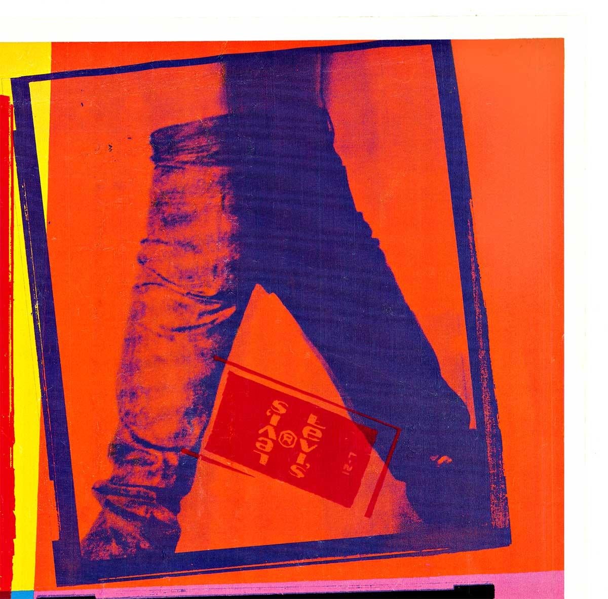 Originale del 1984 di Andy Warhol:  Poster pop art vintage dei Levi's 501 Jeans 4