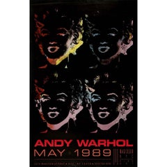 Original 1989 Andy Warhol Marilyn Monroe Madison Fine Art Poster