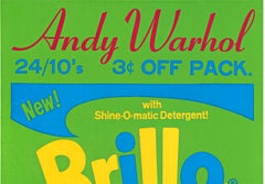 Original Andy Warhol Brillo Pasadena Art Museum serigraph vintage poster