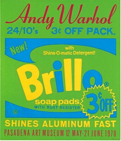 Original Andy Warhol Brillo Pasadena Art Museum serigraph Used poster