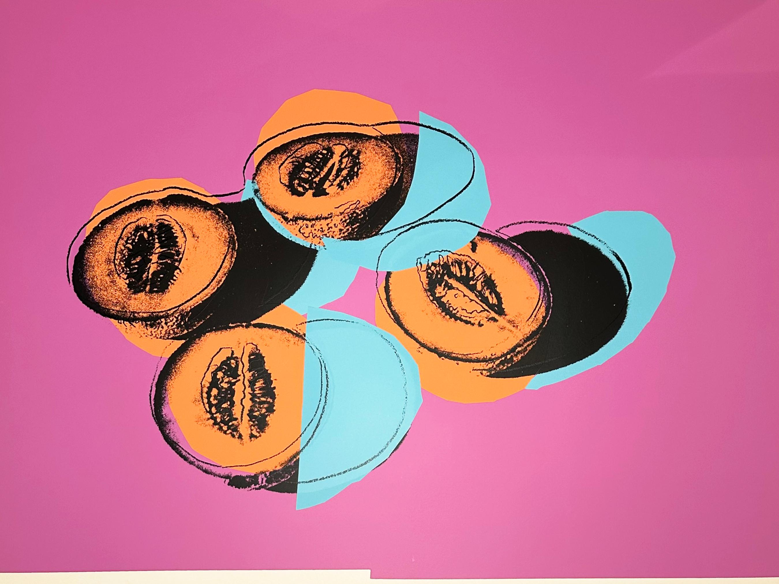 Andy Warhol Screenprint, Cantaloupes II, from Space Fruit: Still Lifes