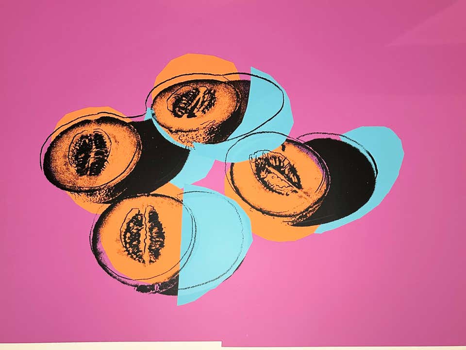 Andy Warhol Screenprint, Cantaloupes II, from Space Fruit: Still Lifes