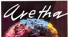 Original "Aretha" (Franklin) pop art music poster