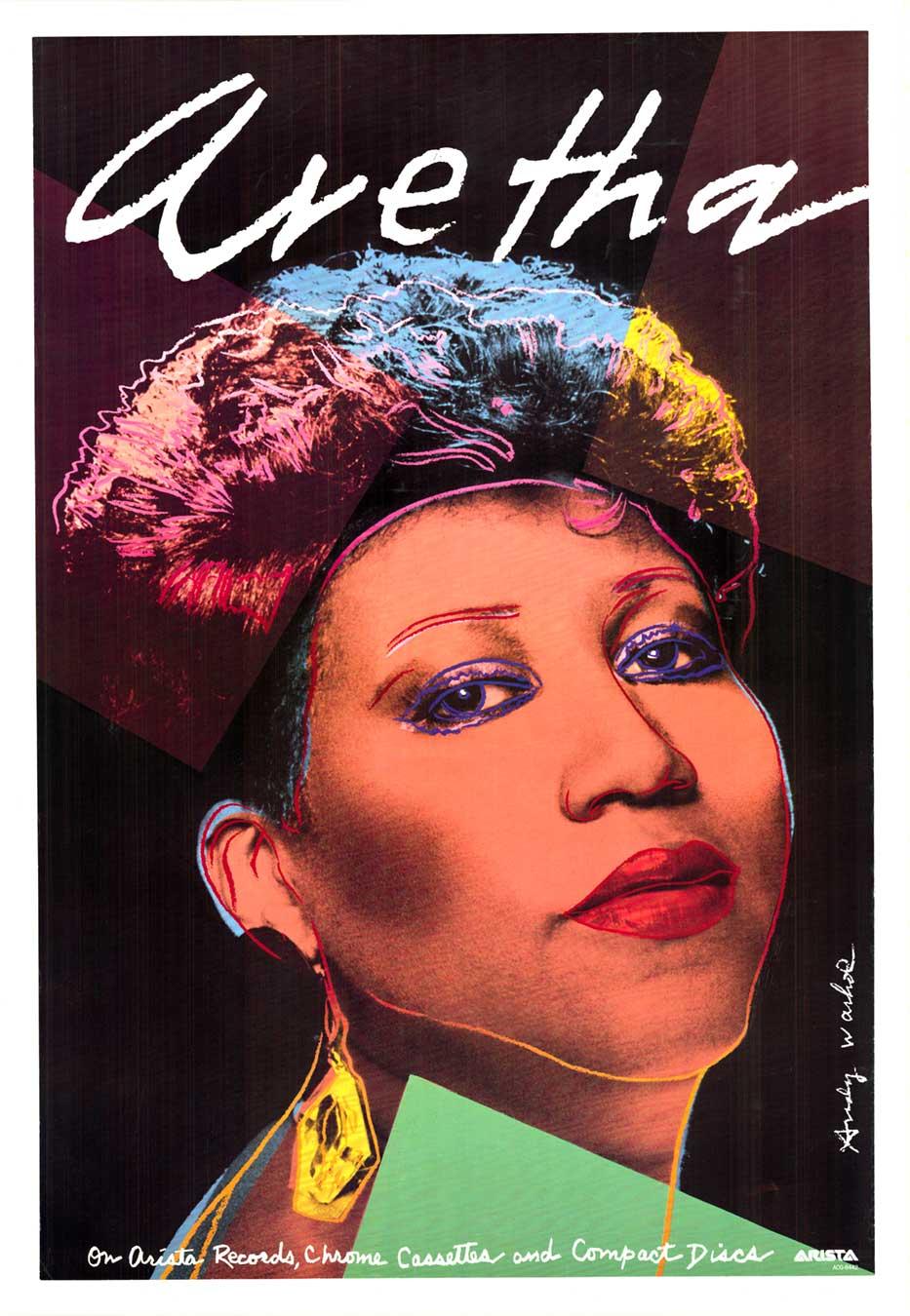 Affiche d'origine de la musique pop art « Aretha » (Franklin) en vente 1