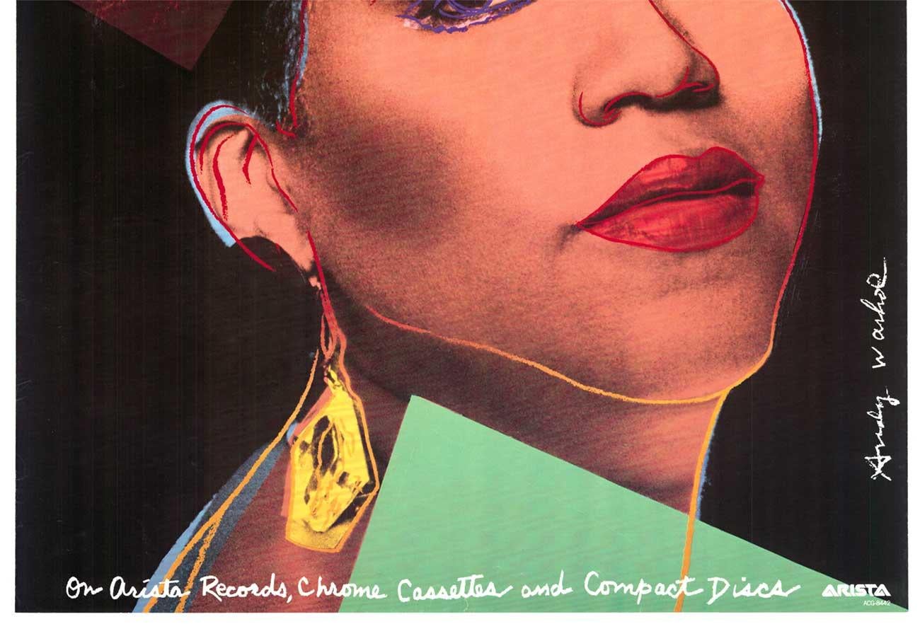 Original Aretha (Franklin) pop art poster by Andy Warhol  linen backed For Sale 2