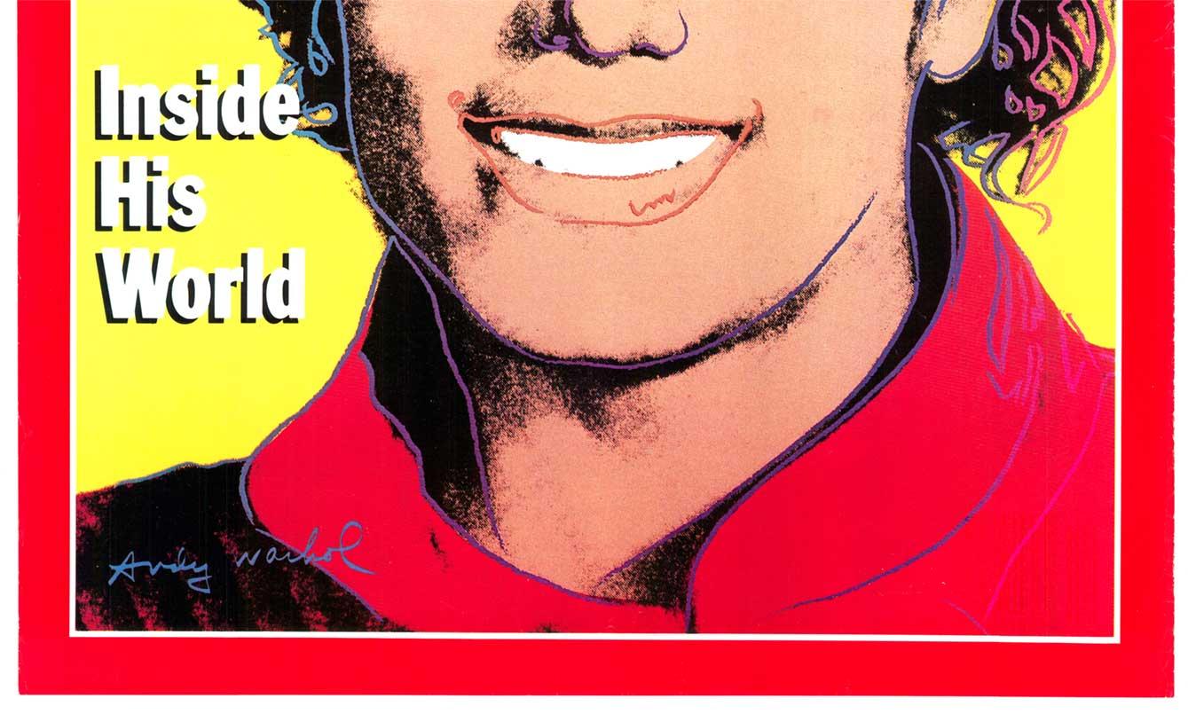Original Michael Jackson, Time Magazine, Andy Warhol authentic poster  linen For Sale 2