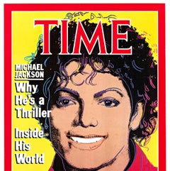 Original Michael Jackson Time pop art vintage poster
