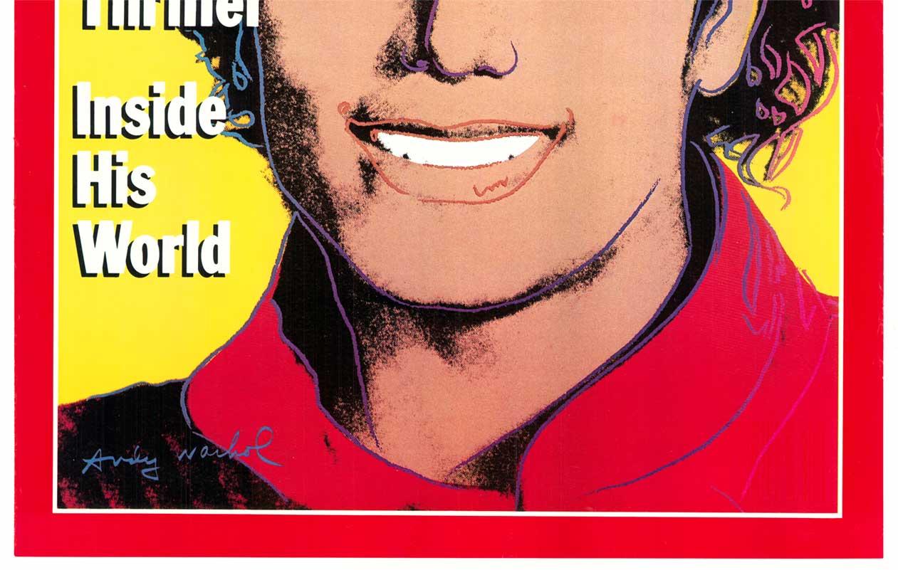 Original Michael Jackson Time pop art vintage poster - Pop Art Print by Andy Warhol