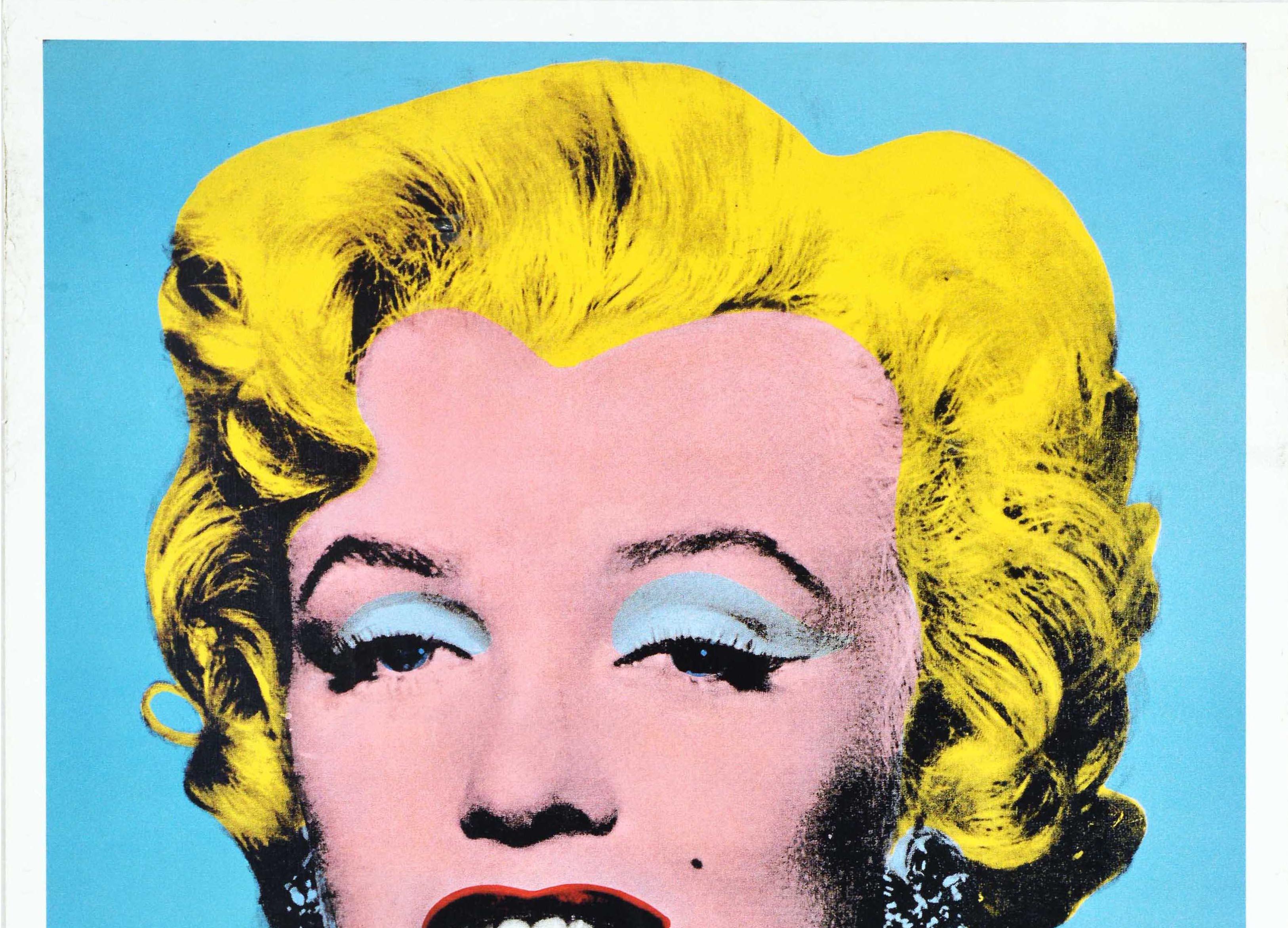 Original Vintage Advertising Poster Andy Warhol Marilyn Monroe Pop Art Icon For Sale 2