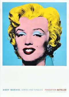Original Vintage Advertising Poster Andy Warhol Marilyn Monroe Pop Art Icon