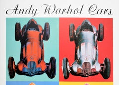 Original Vintage Exhibition Poster Andy Warhol Cars Mercedes Benz Pop Art Series