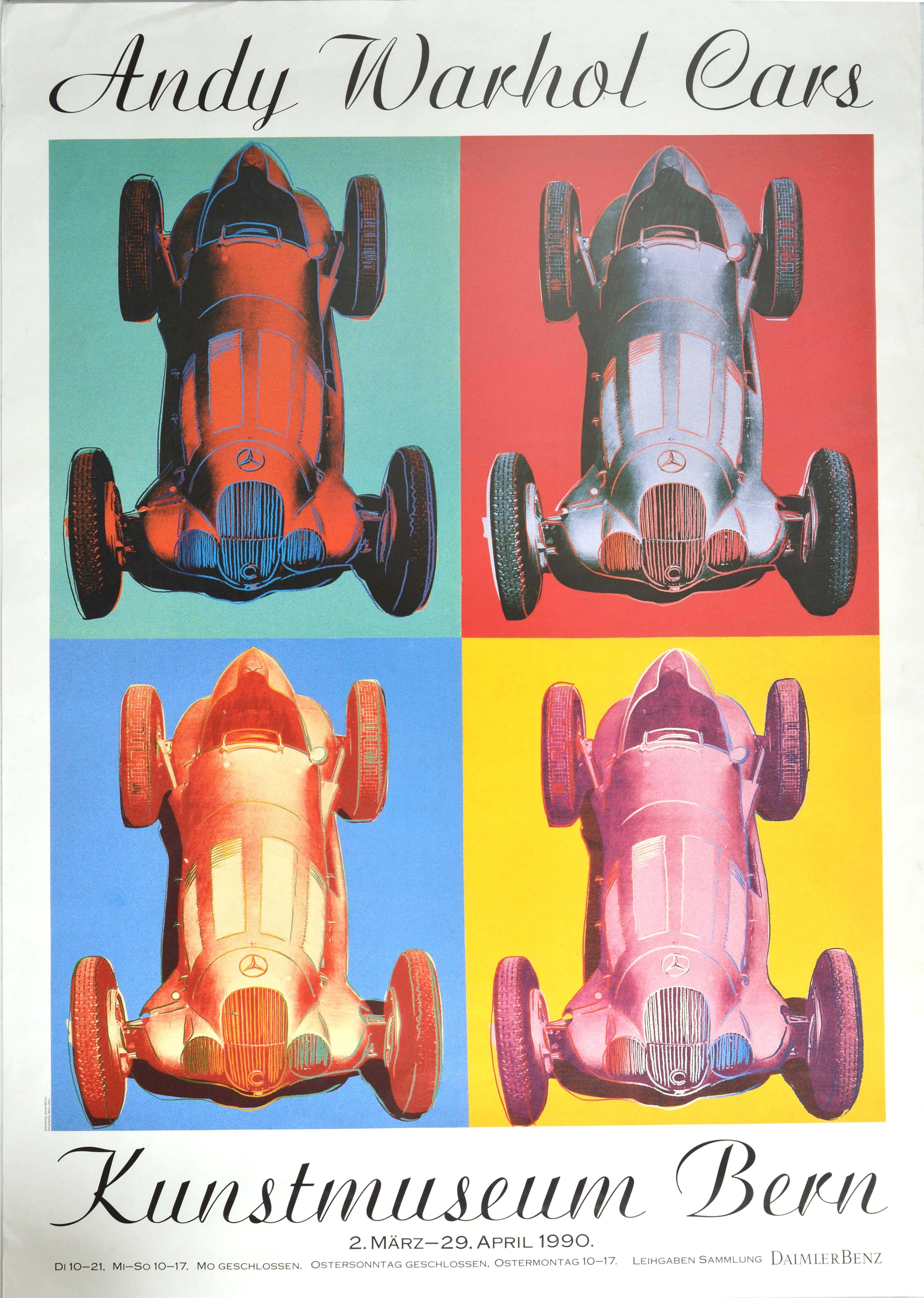 andy warhol cars poster