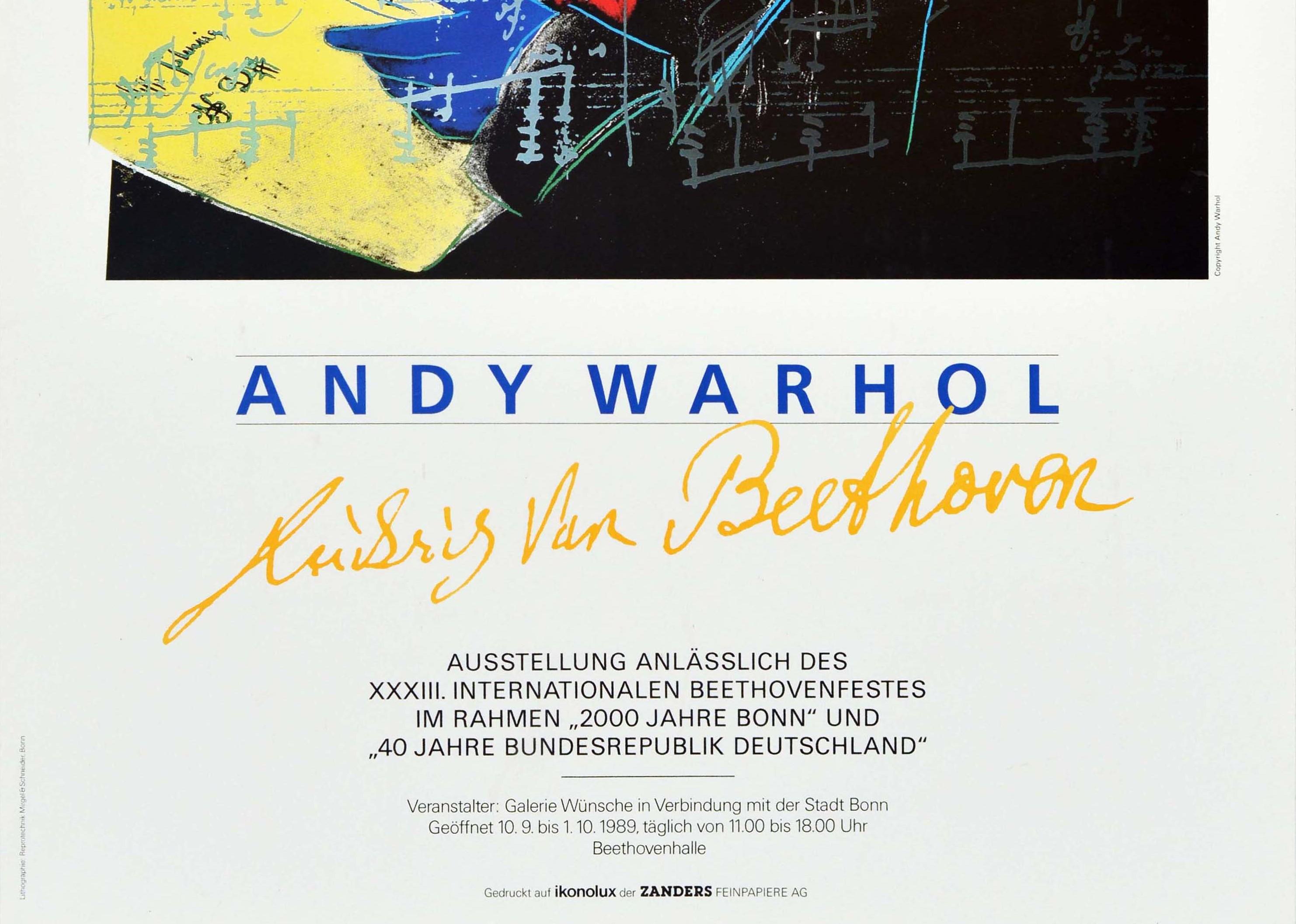 andy warhol beethoven print